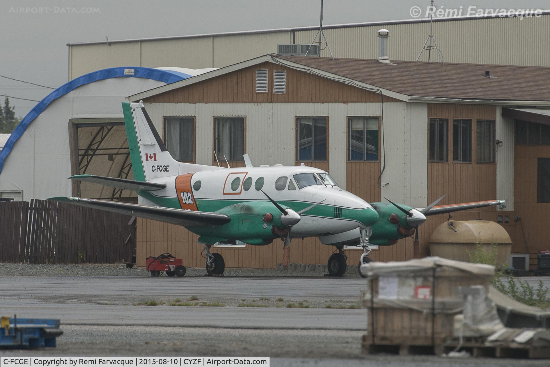 C-FCGE, 1966 Beech A90 King Air C/N LJ-118, New livery since posted here. Nicely parked, ready to go..