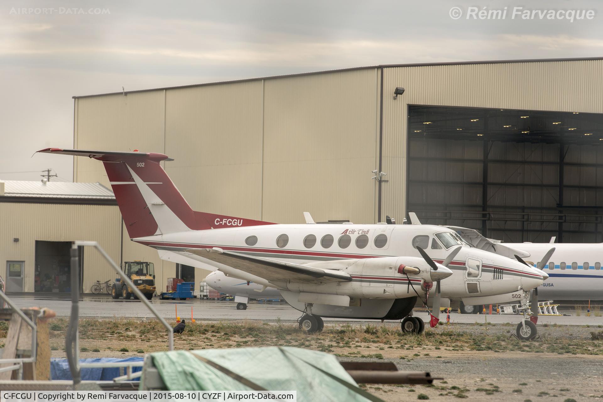 C-FCGU, 1988 Beech 200 Super King Air Catpass C/N BB-301, Parked near the Air Tindi hangar.