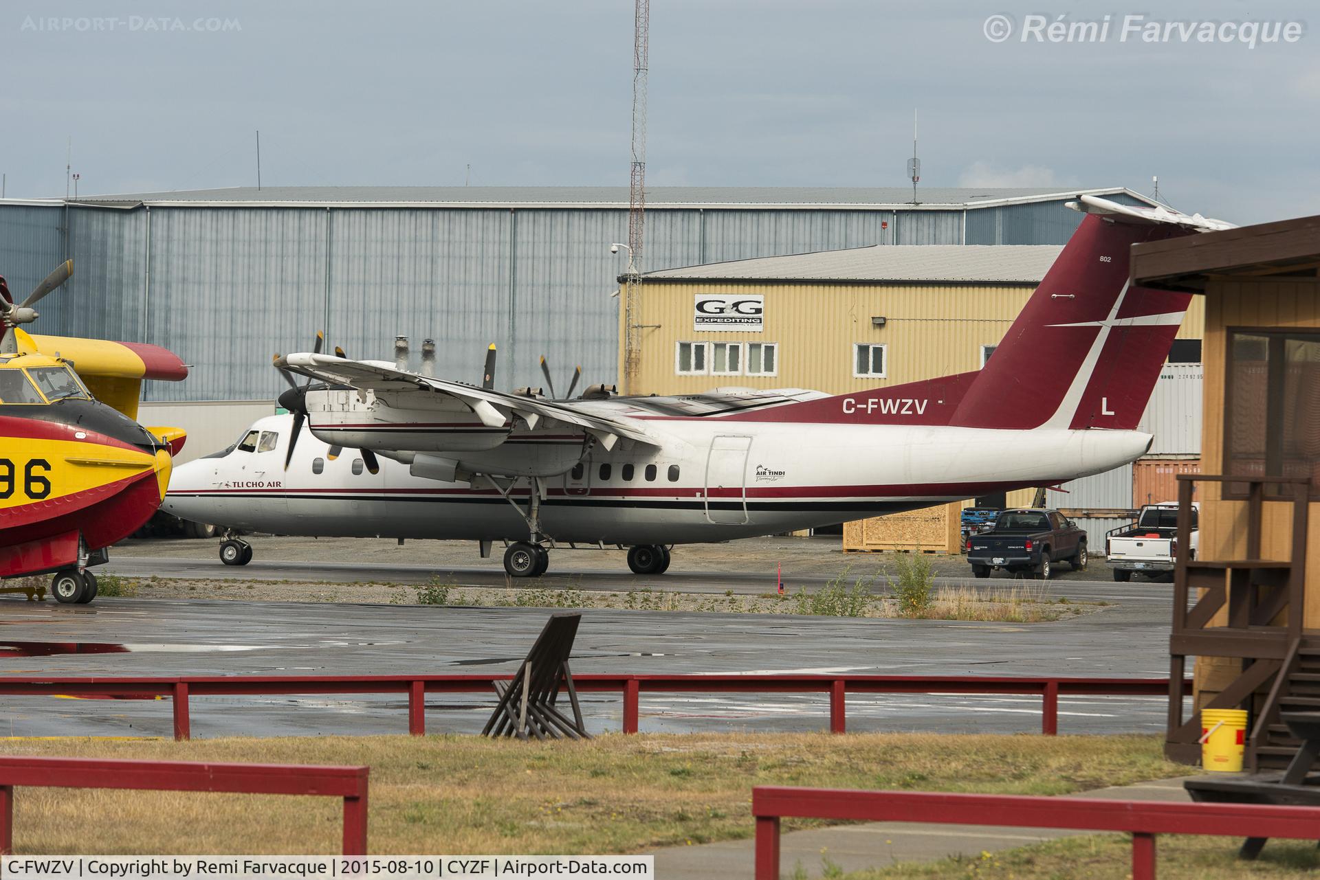 C-FWZV, 1982 De Havilland Canada DHC-7-103 Dash 7 C/N 81, Taxiing out.