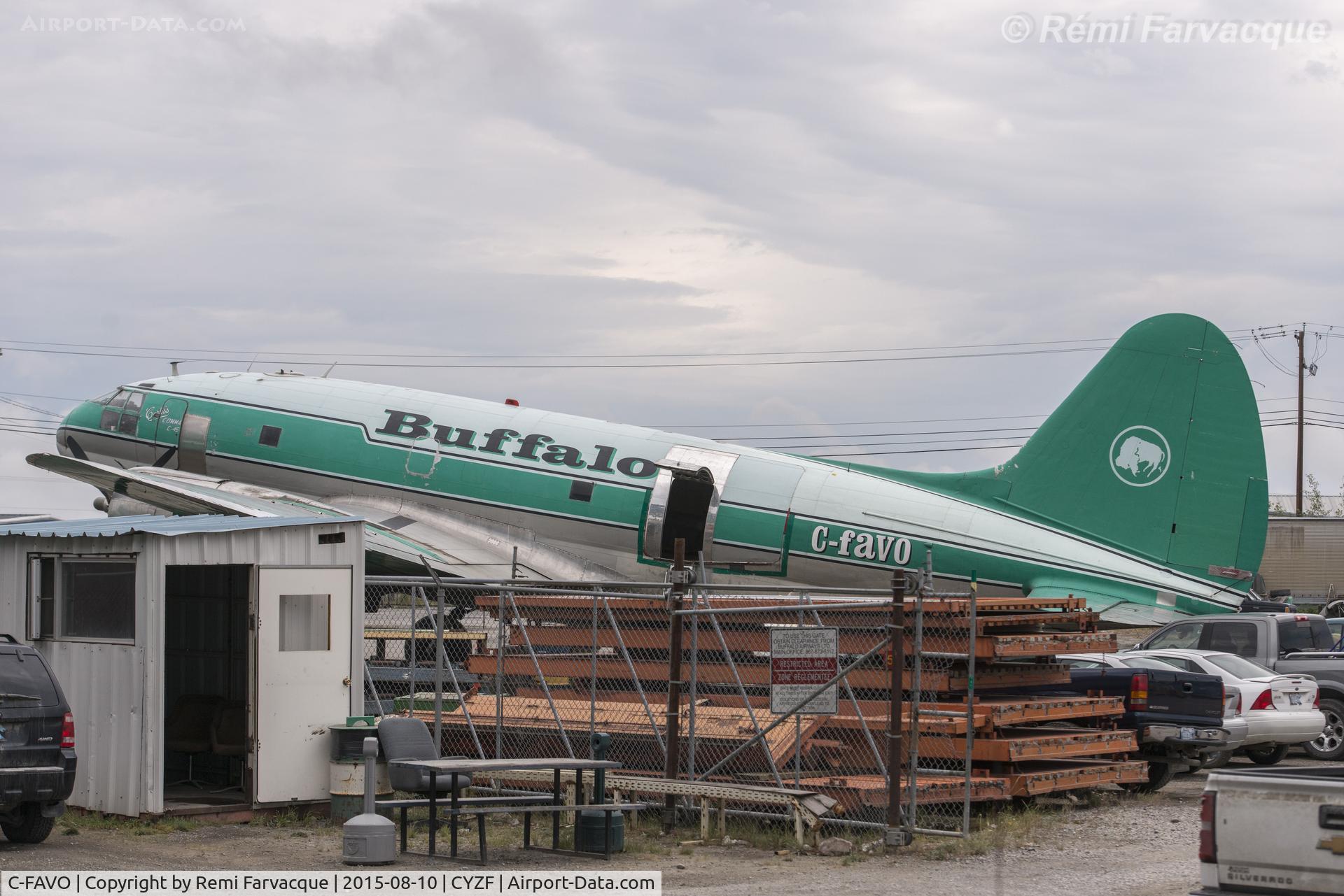 C-FAVO, 1944 Curtiss C-46D Commando C/N 33242, Loading. New rear door has been added since last photos posted of this craft.