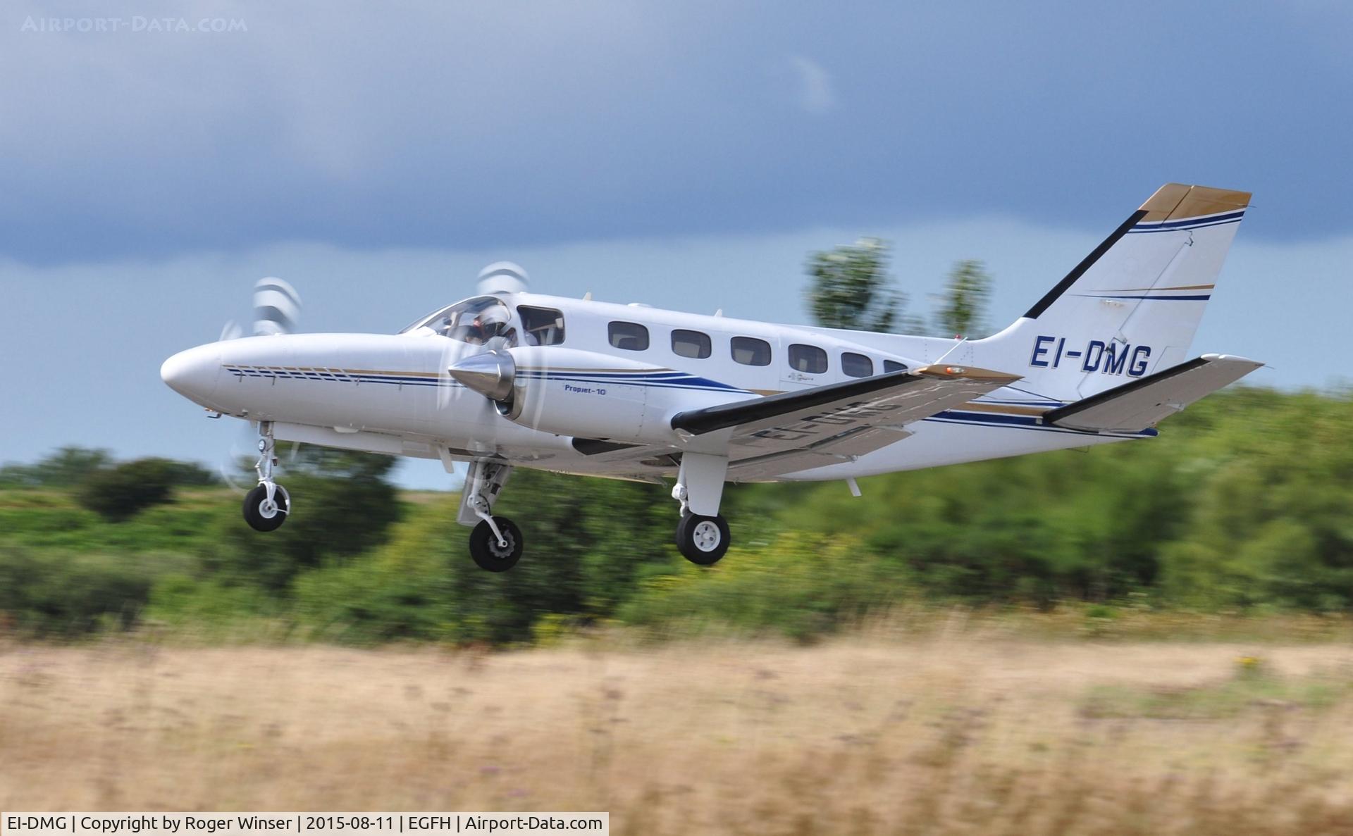 EI-DMG, 1980 Cessna 441 Conquest II C/N 441-0165, Visiting Cessna 441 operated by Dawn Meats Group departing Runway 22.
