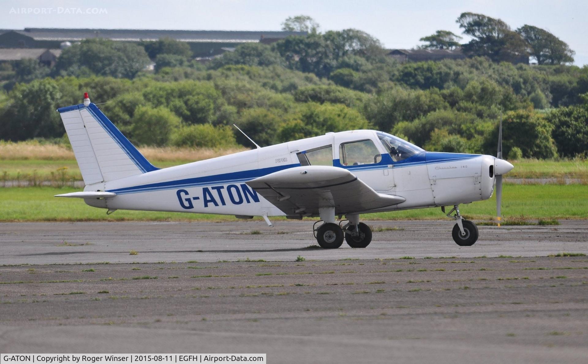 G-ATON, 1966 Piper PA-28-140 Cherokee C/N 28-21654, Visiting Cherokee 140.