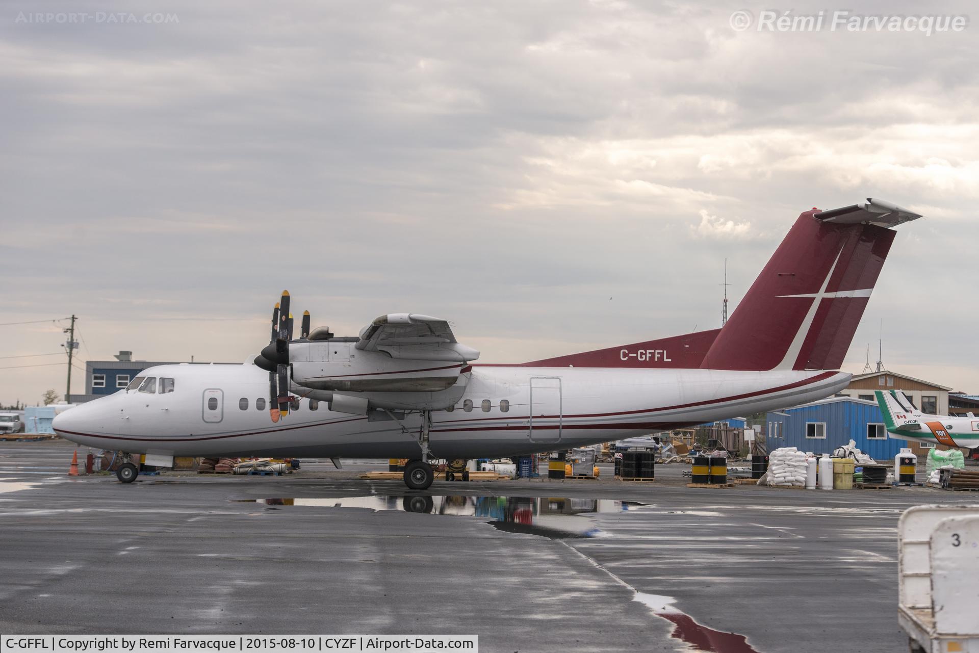 C-GFFL, 1982 De Havilland Canada DHC-7-102 Dash 7 C/N 74, Parked and ready to go.