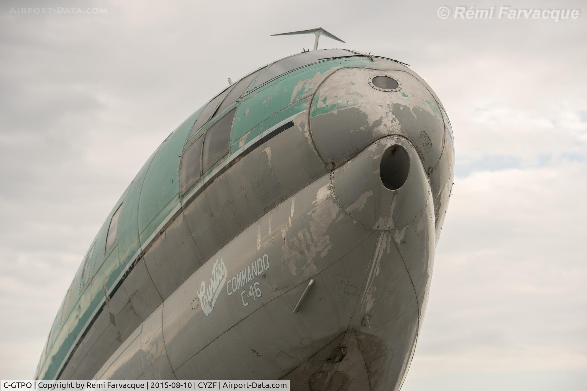 C-GTPO, 1944 Curtiss C-46F Commando C/N 22556, Sadly, being parted out.