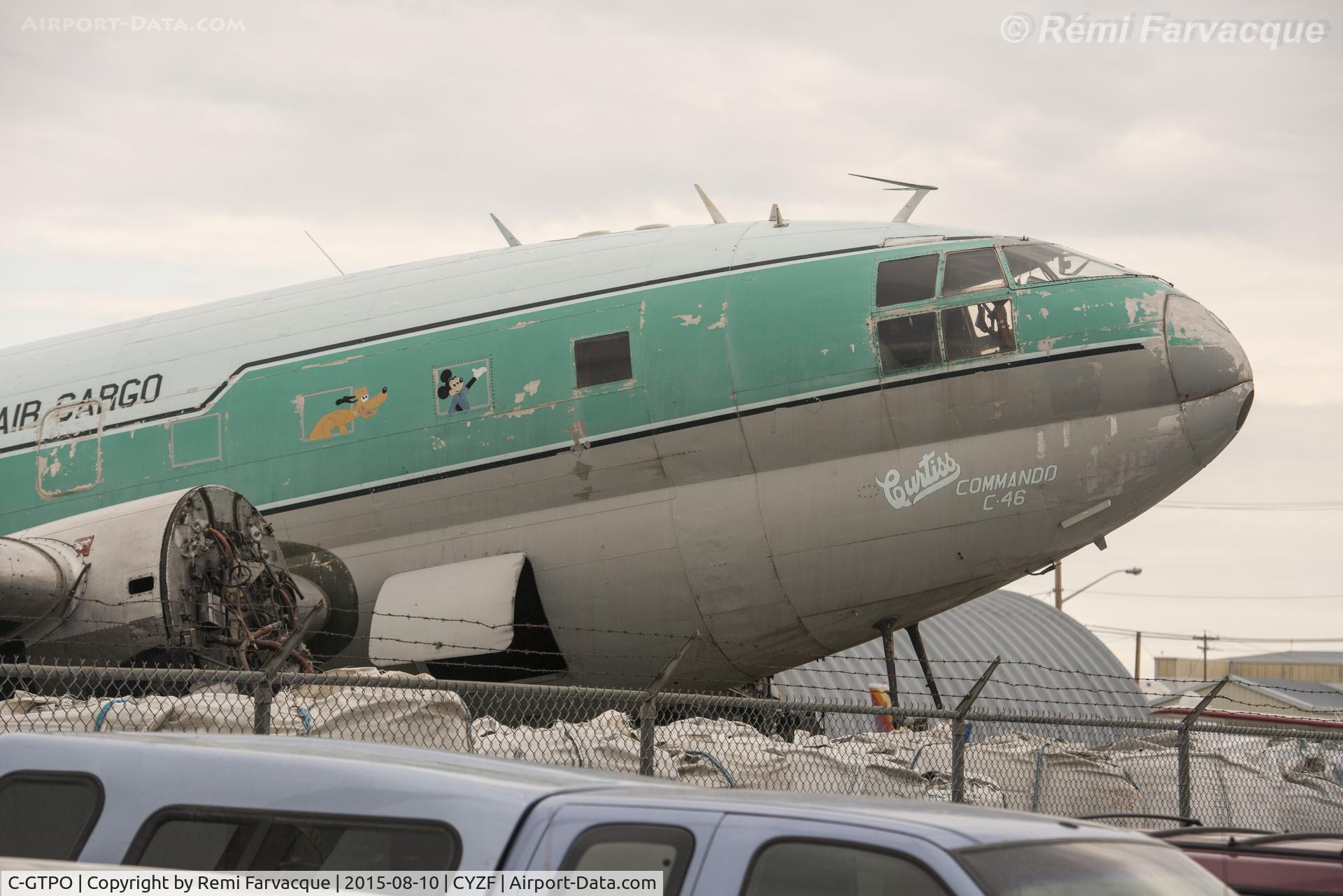 C-GTPO, 1944 Curtiss C-46F Commando C/N 22556, Sadly, being parted out.