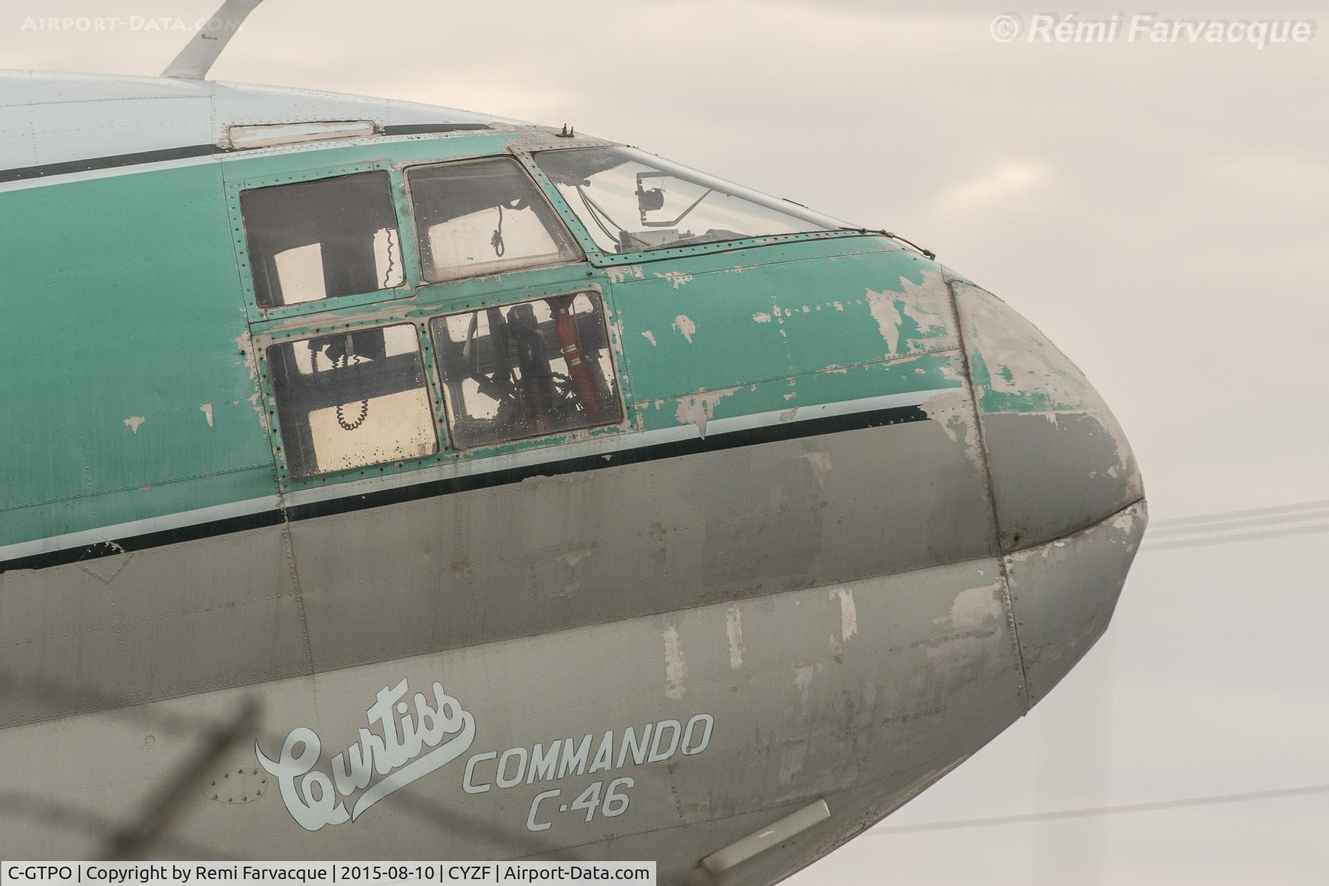C-GTPO, 1944 Curtiss C-46F Commando C/N 22556, Sadly, being parted out.