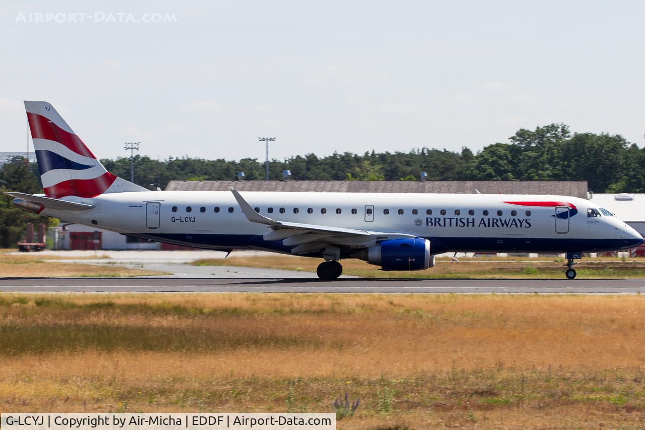 G-LCYJ, 2010 Embraer 190SR (ERJ-190-100SR) C/N 19000339, BA CityFlyer