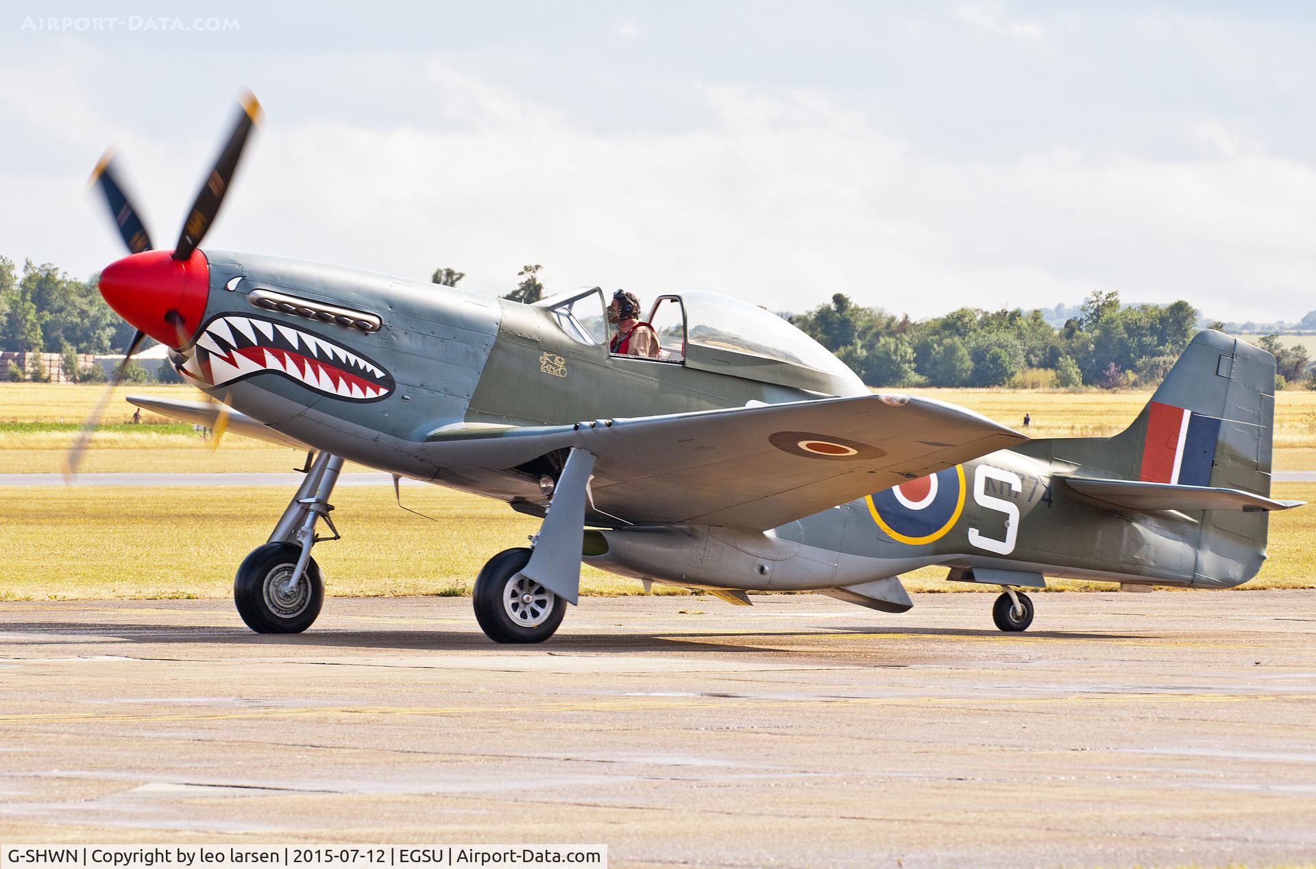 G-SHWN, 1944 North American P-51D Mustang C/N 122-40417, Duxford 12.7.15