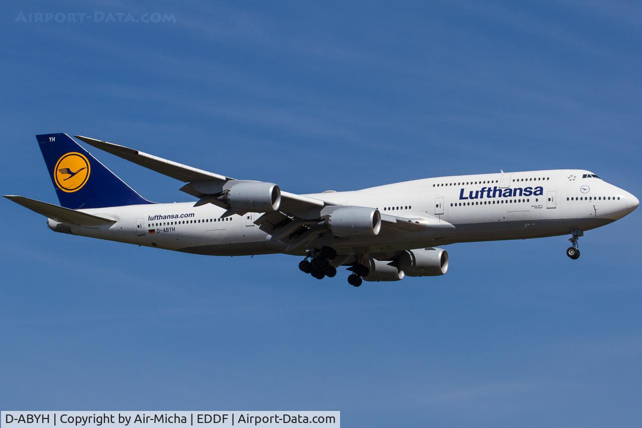 D-ABYH, 2013 Boeing 747-830 C/N 37832, Lufthansa