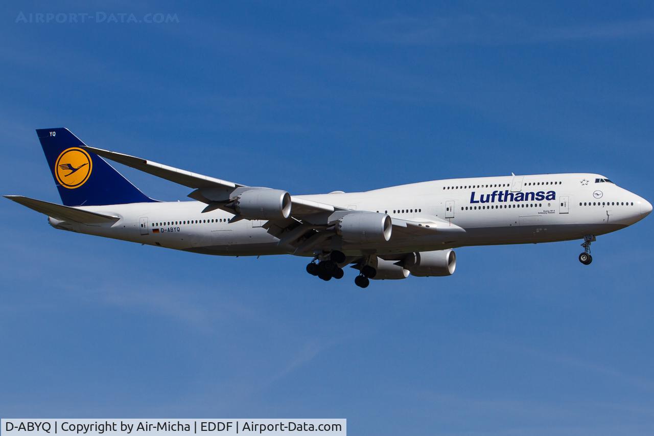 D-ABYQ, 2014 Boeing 747-830 C/N 37840, Lufthansa