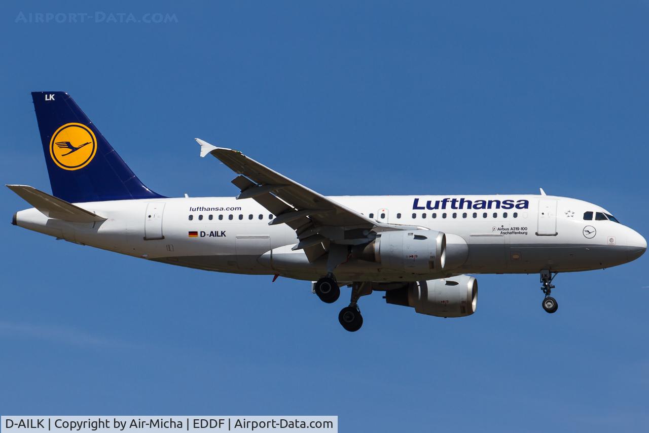 D-AILK, 1997 Airbus A319-114 C/N 679, Lufthansa