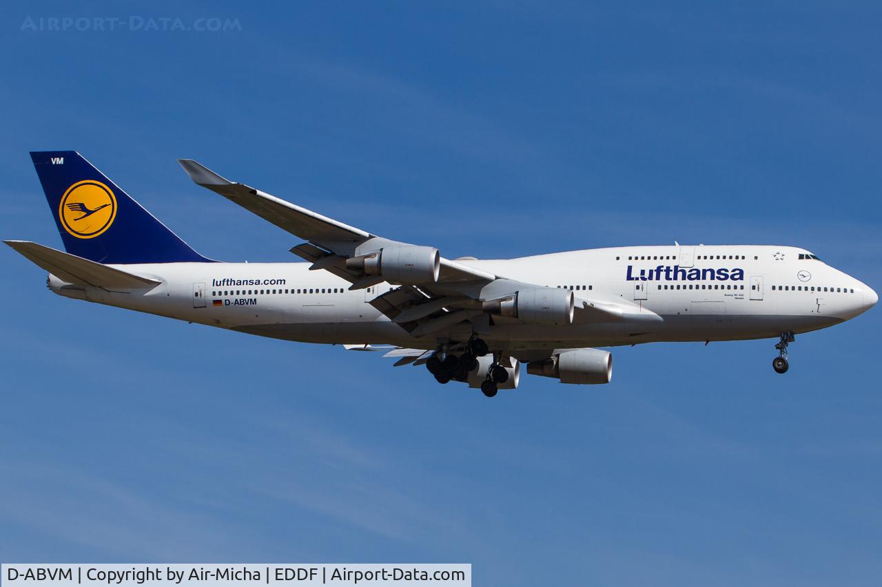D-ABVM, 1998 Boeing 747-430 C/N 29101, Lufthansa