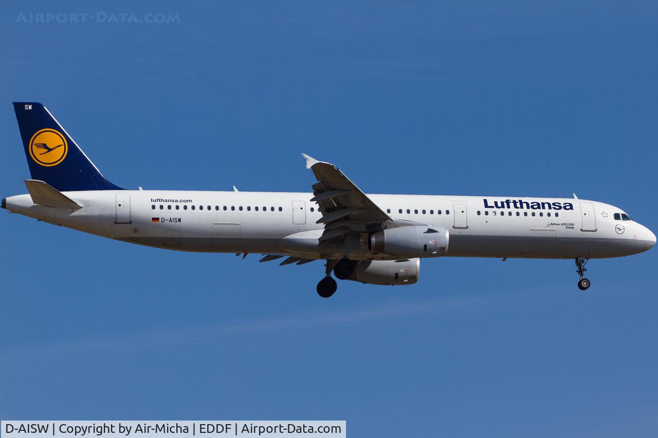 D-AISW, 2009 Airbus A321-231 C/N 4087, Lufthansa