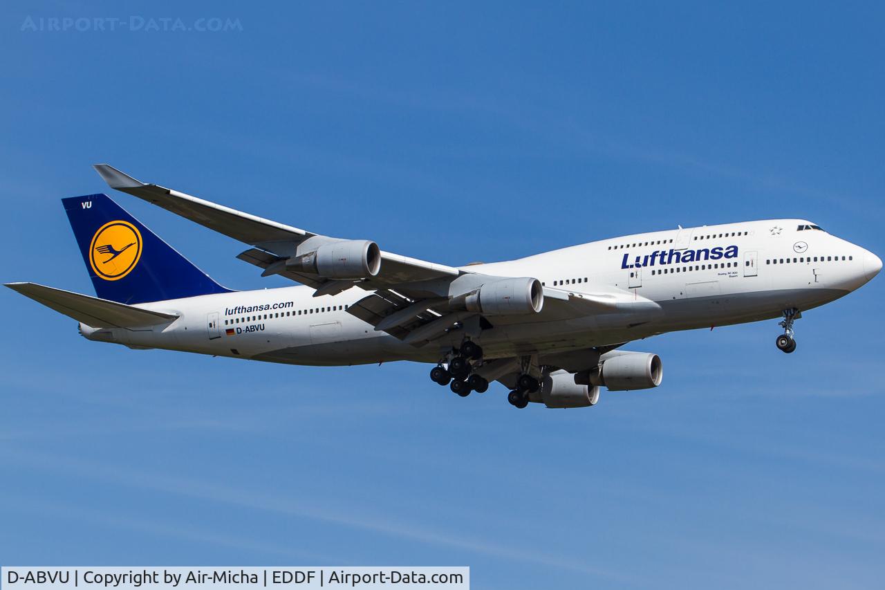 D-ABVU, 1998 Boeing 747-430 C/N 29492, Lufthansa