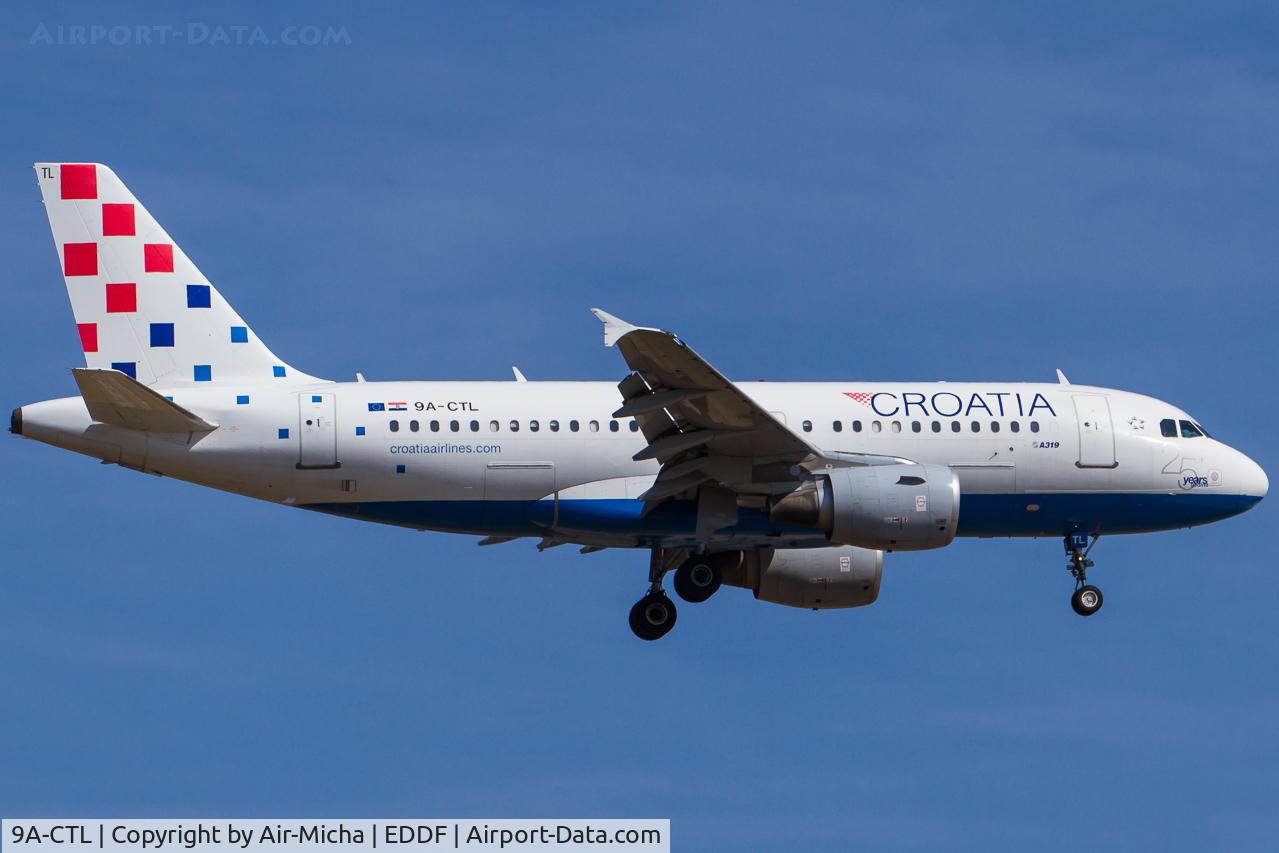 9A-CTL, 2000 Airbus A319-112 C/N 1252, Croatia Airlines