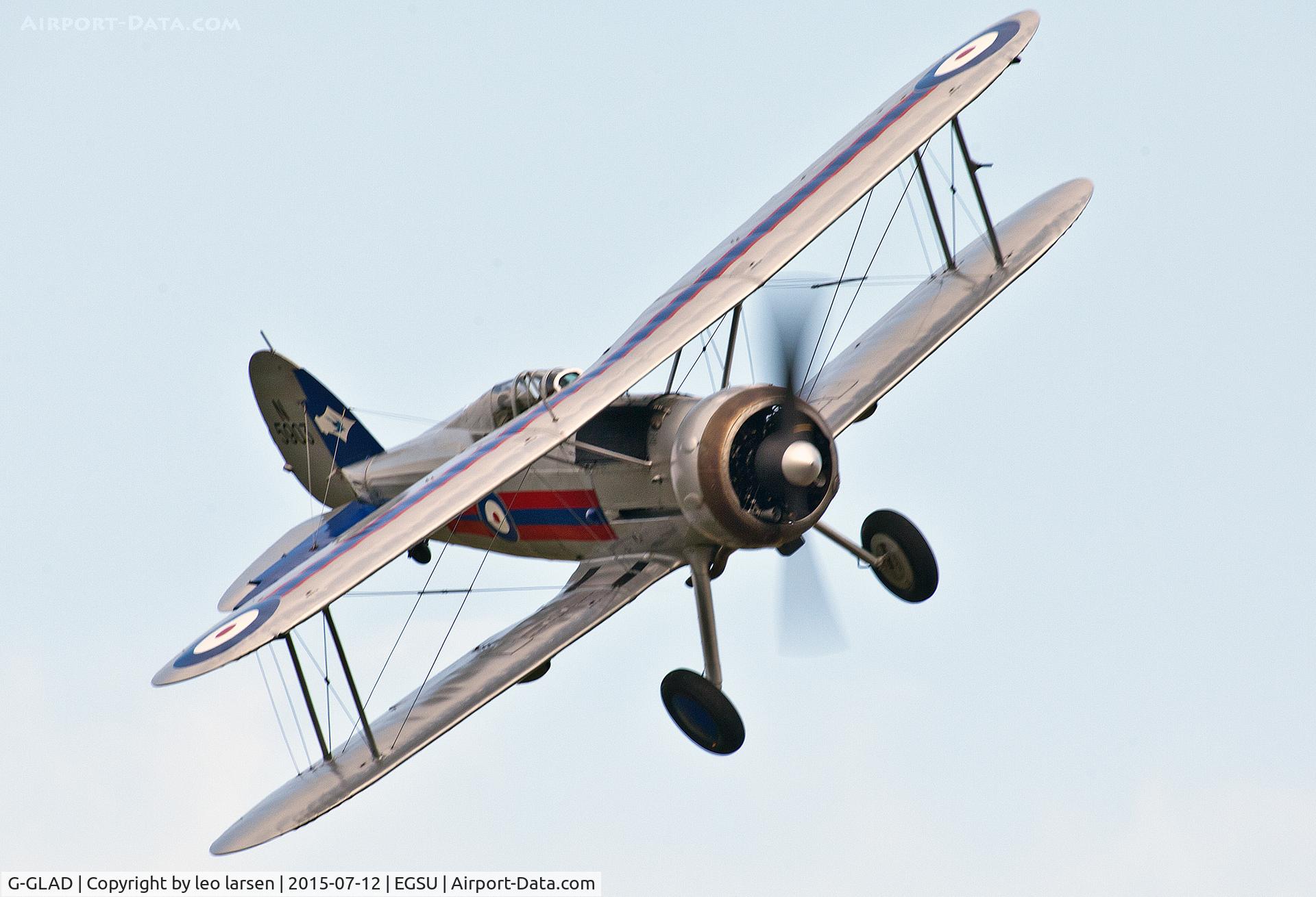 G-GLAD, 1939 Gloster Gladiator Mk2 C/N G5/75751, Duxford 12.7.15