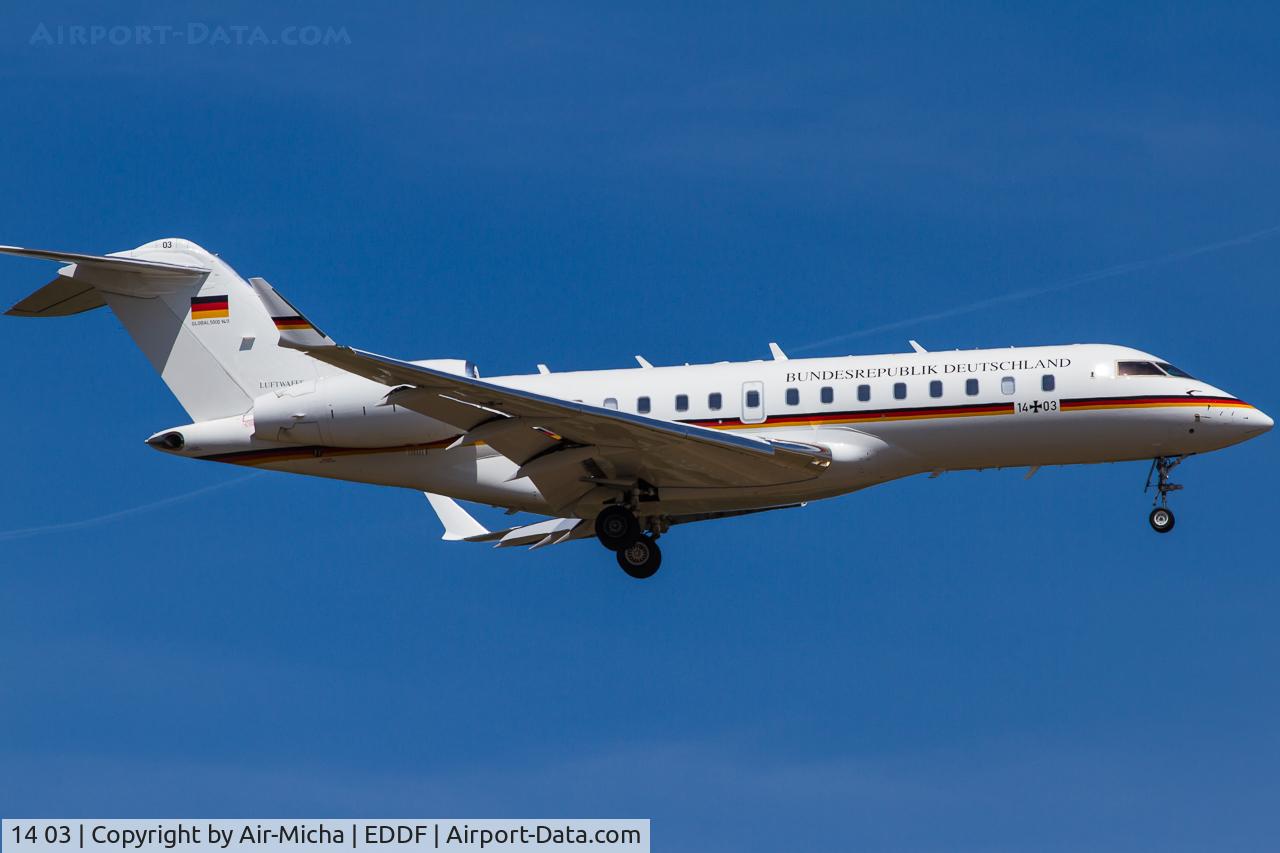 14 03, 2010 Bombardier BD-700-1A11 Global 5000 C/N 9411, German Air Force