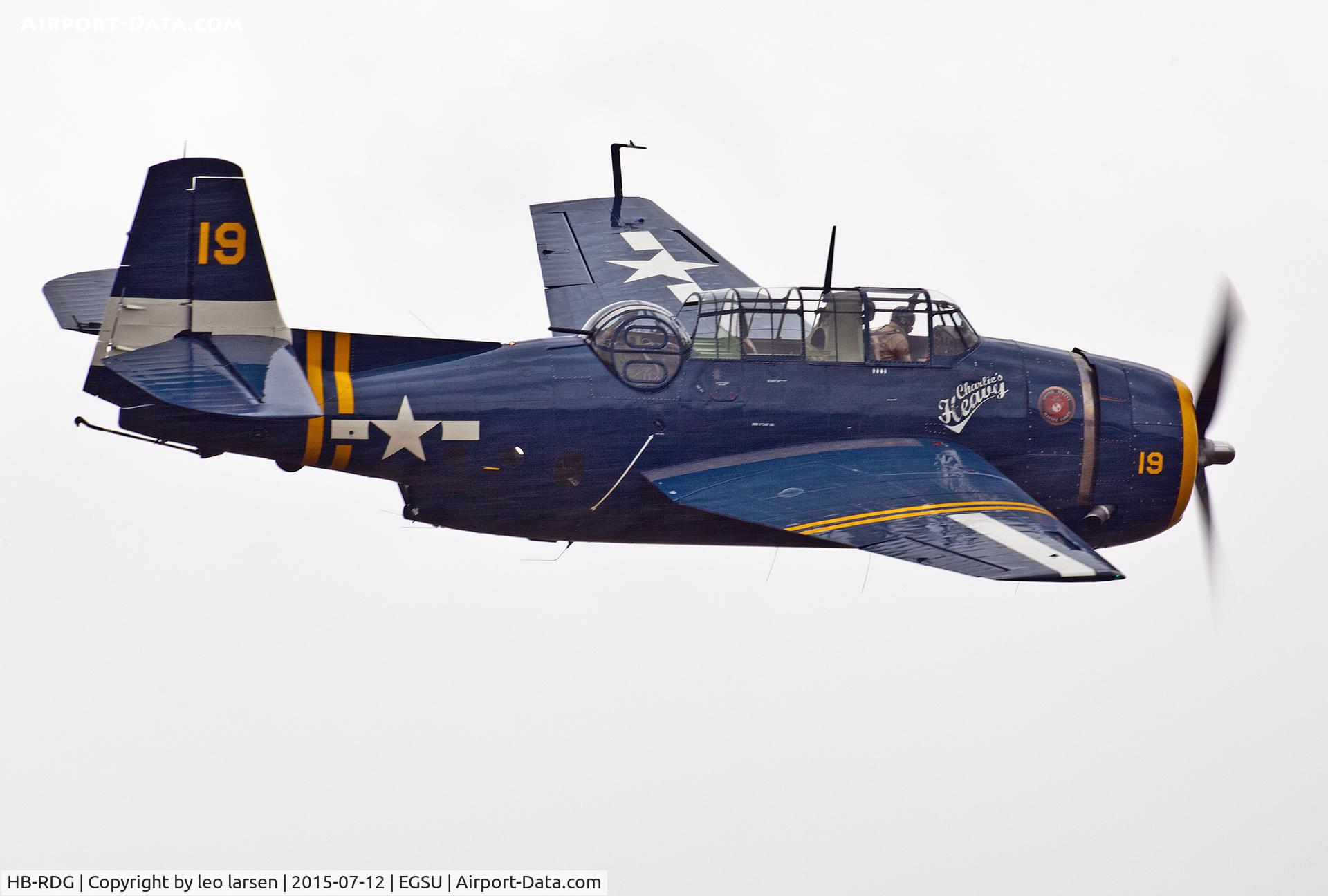 HB-RDG, 1945 Grumman TBM-3R Avenger C/N 3381, Duxford 12.7.15