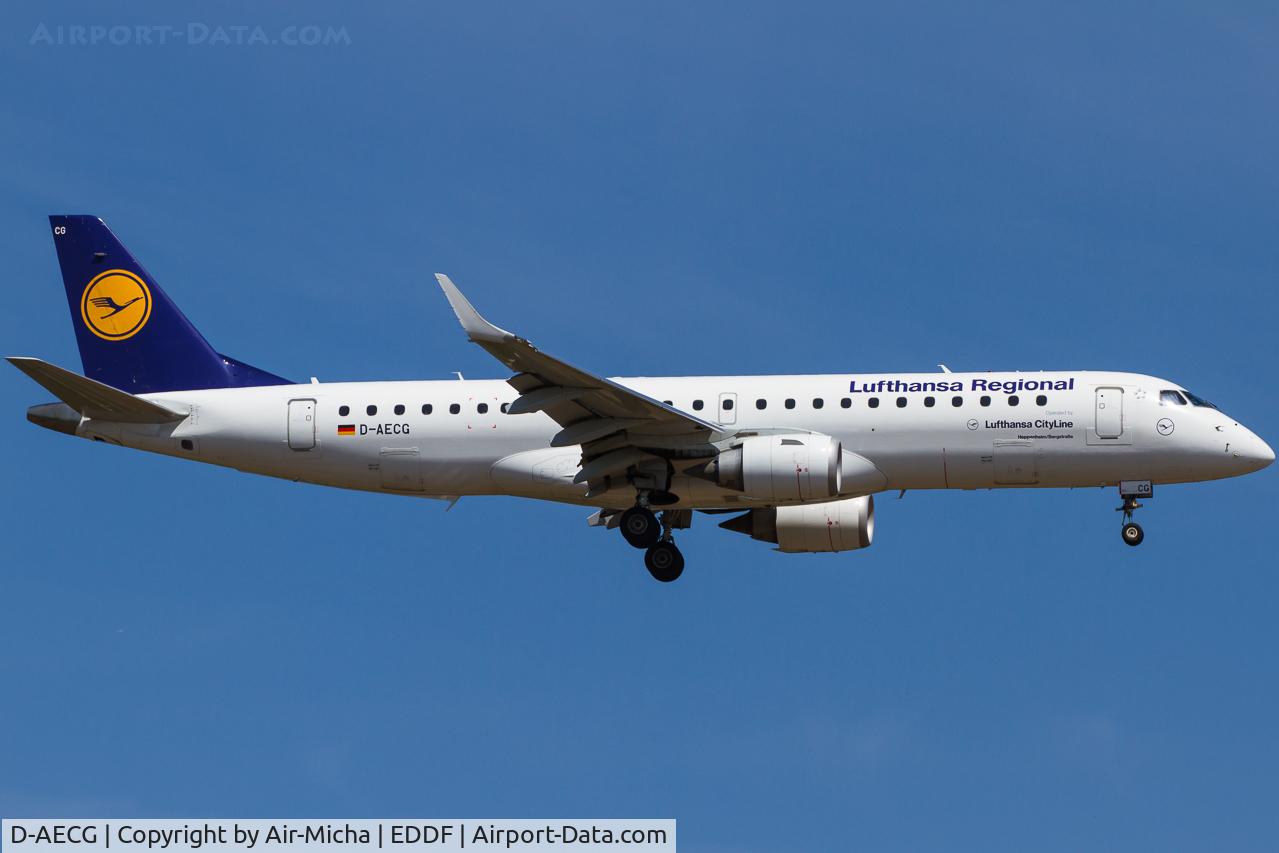 D-AECG, 2010 Embraer 190LR (ERJ-190-100LR) C/N 19000368, Lufthansa CityLine
