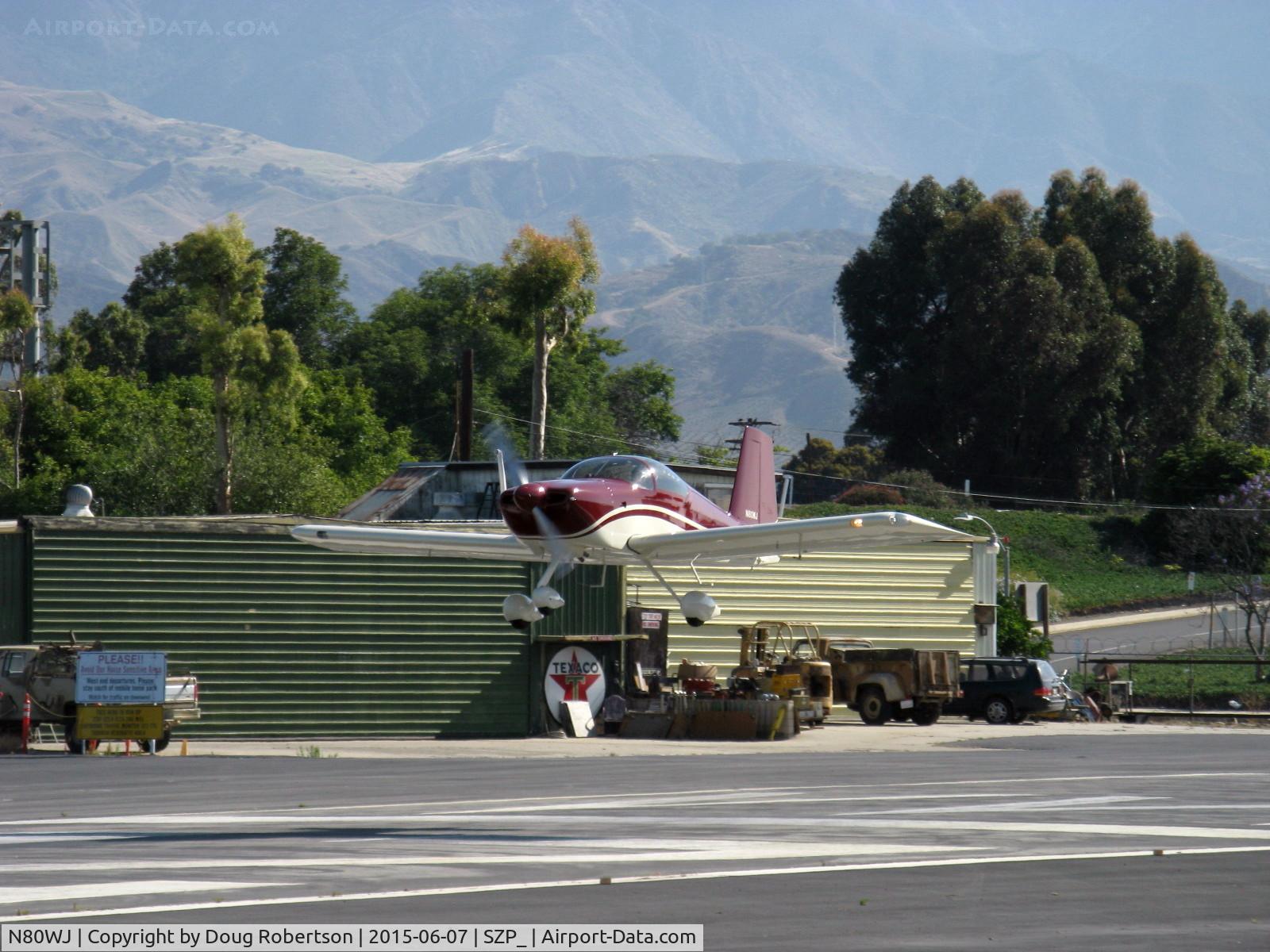 N80WJ, 2014 Vans RV-7A C/N 72575, 2015 Richmond VAN's RV-7A, ECI TITAN IOX-360-A4H1N 191 Hp, on short final Rwy 22