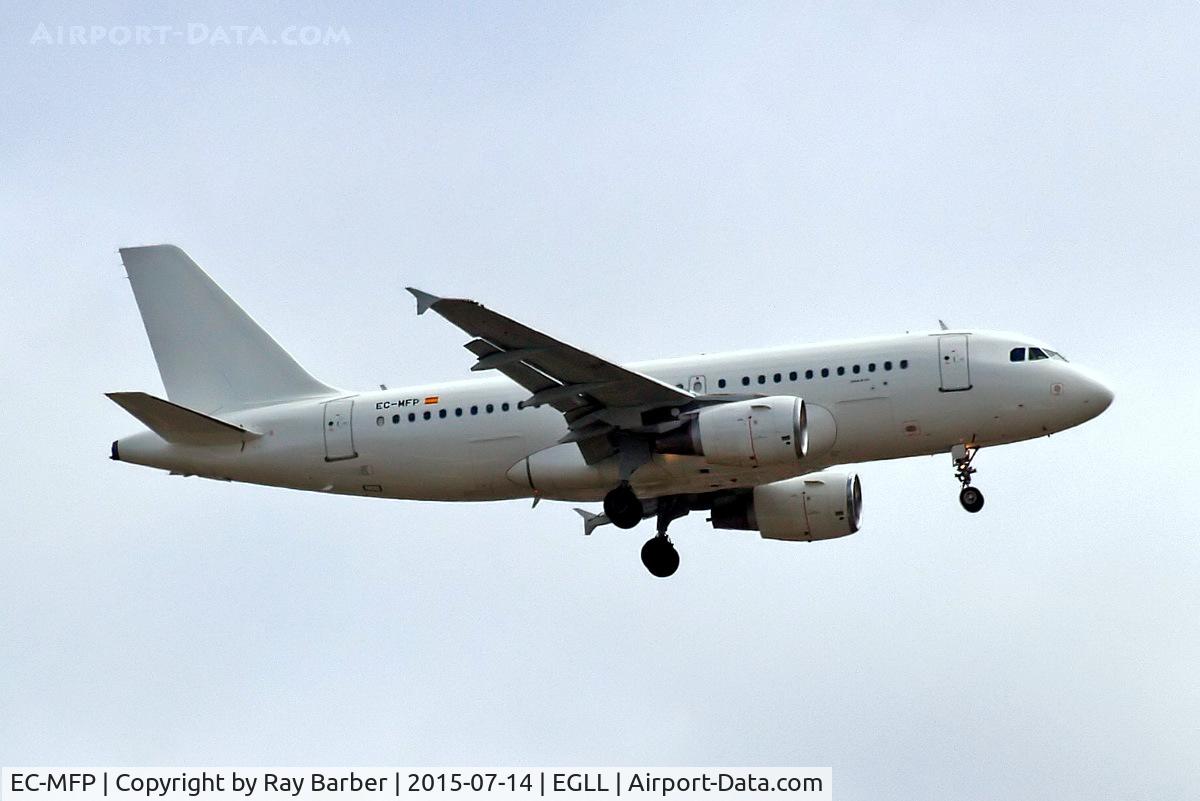 EC-MFP, 1999 Airbus A319-111 C/N 998, Airbus A319-111 [0998] (Iberia) Home~G 14/07/2015. On approach 27L.