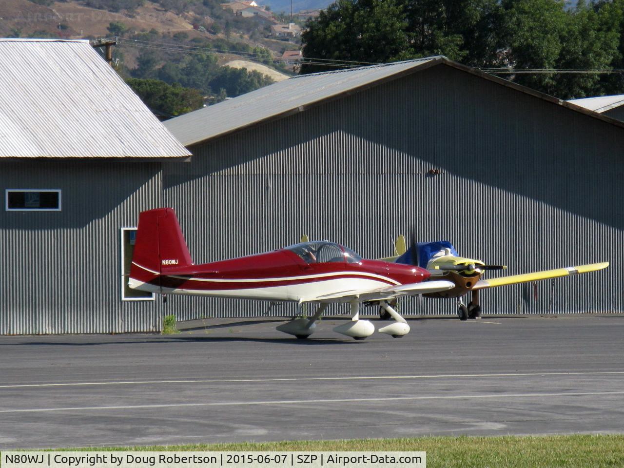 N80WJ, 2014 Vans RV-7A C/N 72575, 2015 Richmond VAN's RV-7A, ECI TITAN IOX-360-A4H1N 191 Hp, taxi to Rwy 22 for pattern work