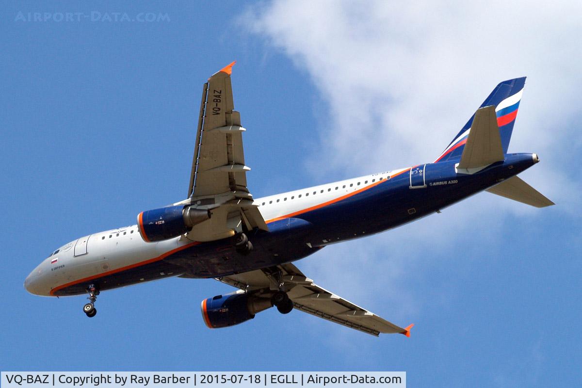 VQ-BAZ, 2009 Airbus A320-214 C/N 3789, Airbus A320-214 [3789] (Aeroflot Russian Airlines) Home~G 18/07/2015. On approach 27R.