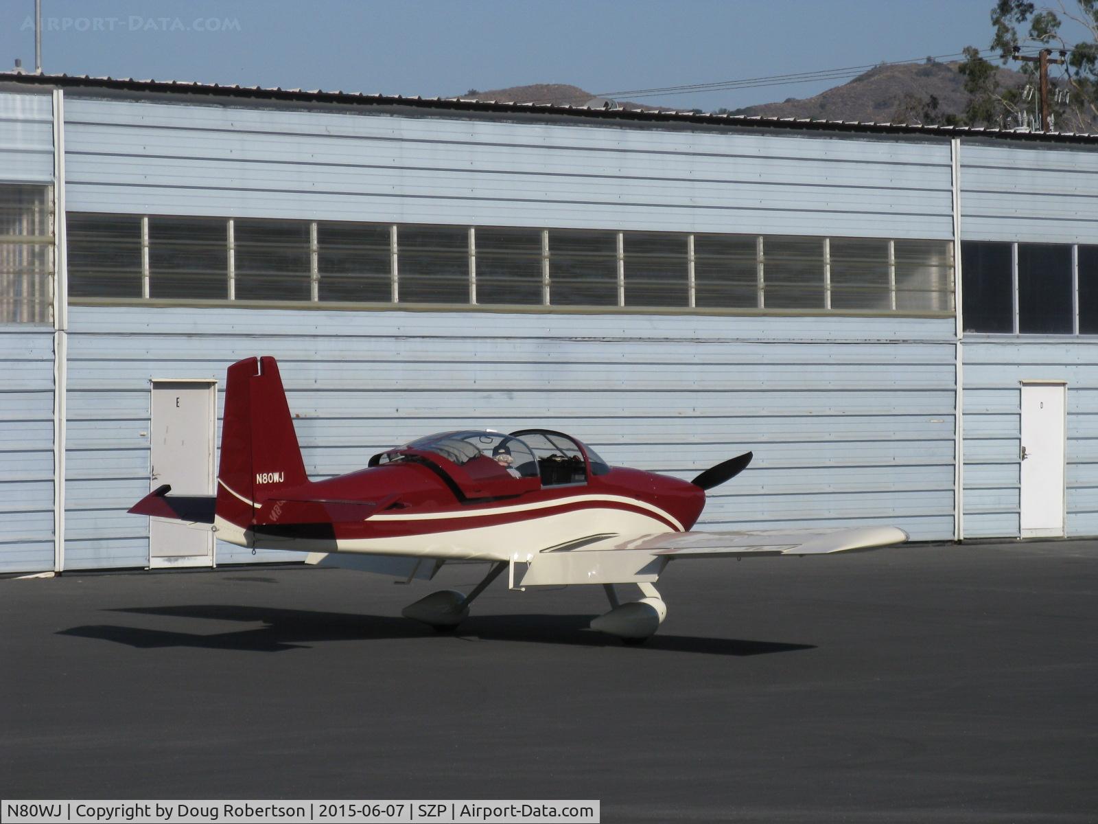 N80WJ, 2014 Vans RV-7A C/N 72575, 2015 Richmond VAN's RV-7A. ECI TITAN IOX-360-A4H1N 191 Hp fuel injected engine, will do pattern work today. I have flown locally in a -7, but not this one. A fine design, good airplane.