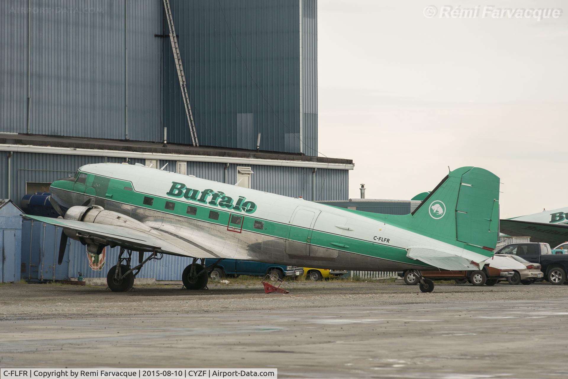 C-FLFR, 1942 Douglas DC3C-S1C3G (C-47A) C/N 13155, Being prepped @ Buffalo hangar.