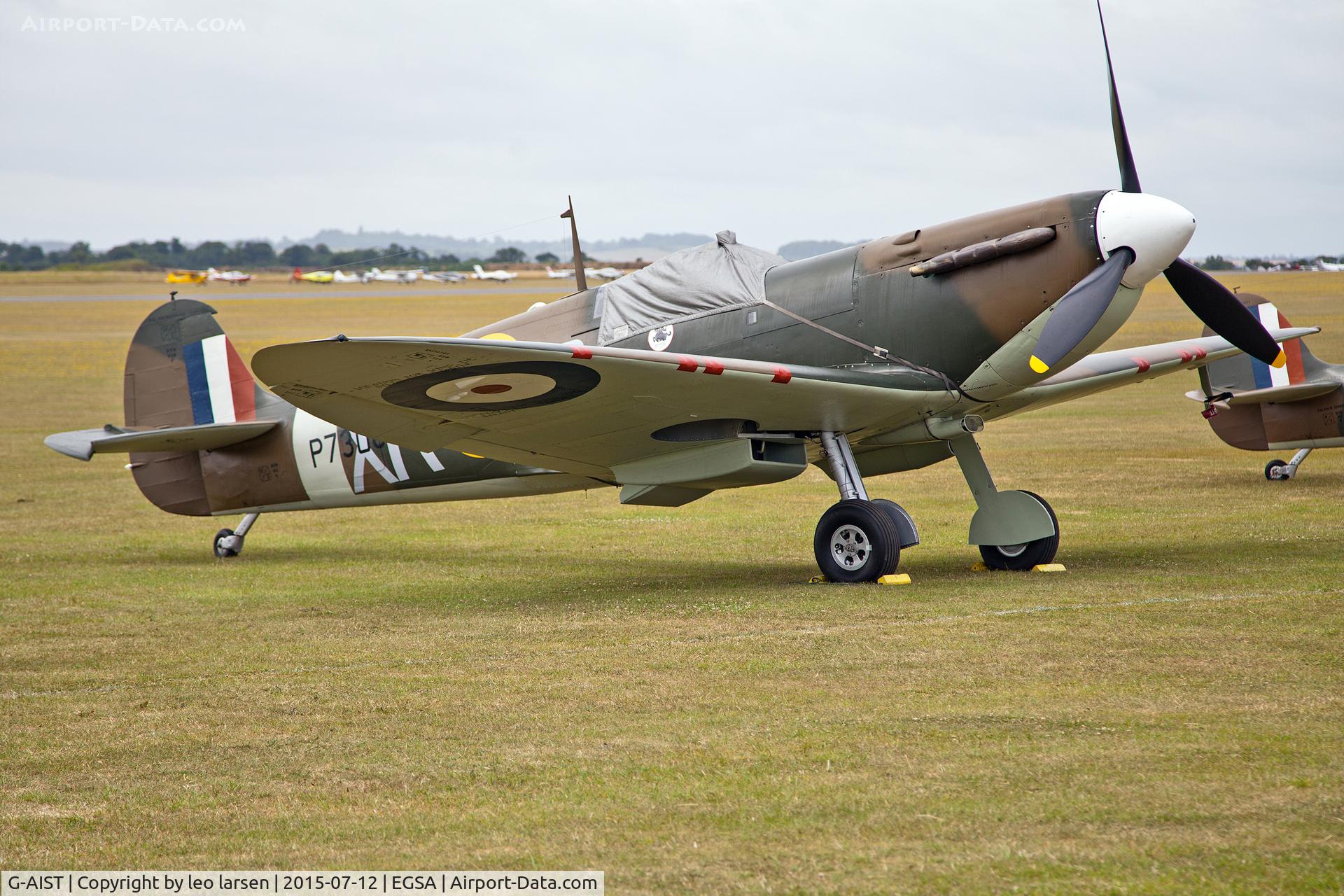 G-AIST, 1941 Supermarine 300 Spitfire Mk1A C/N WASP/20/2, Duxford 12.7.15