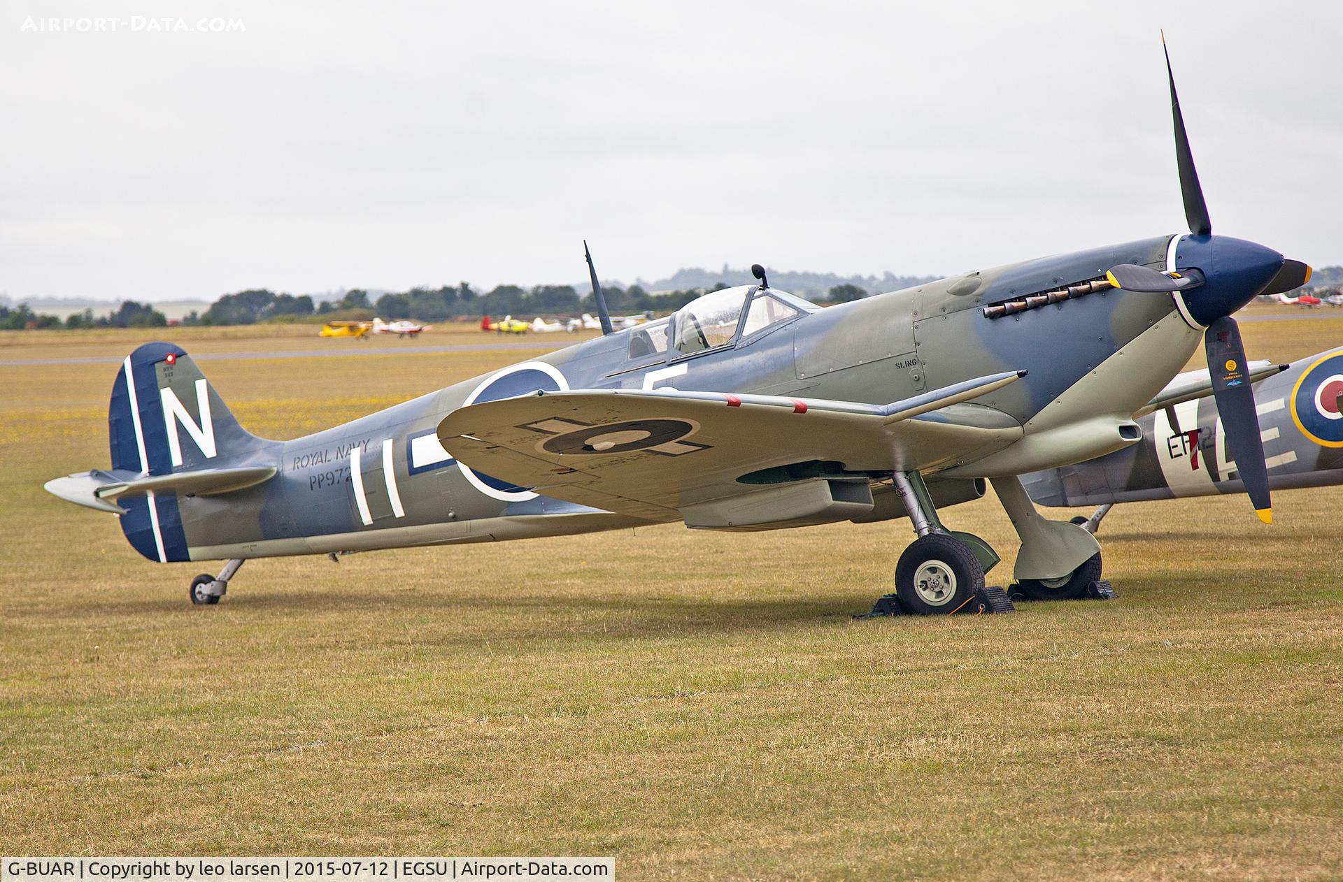 G-BUAR, 1944 Supermarine 358 Seafire LF.III C/N AIR/2605/C23(C), Duxford 12.7.15