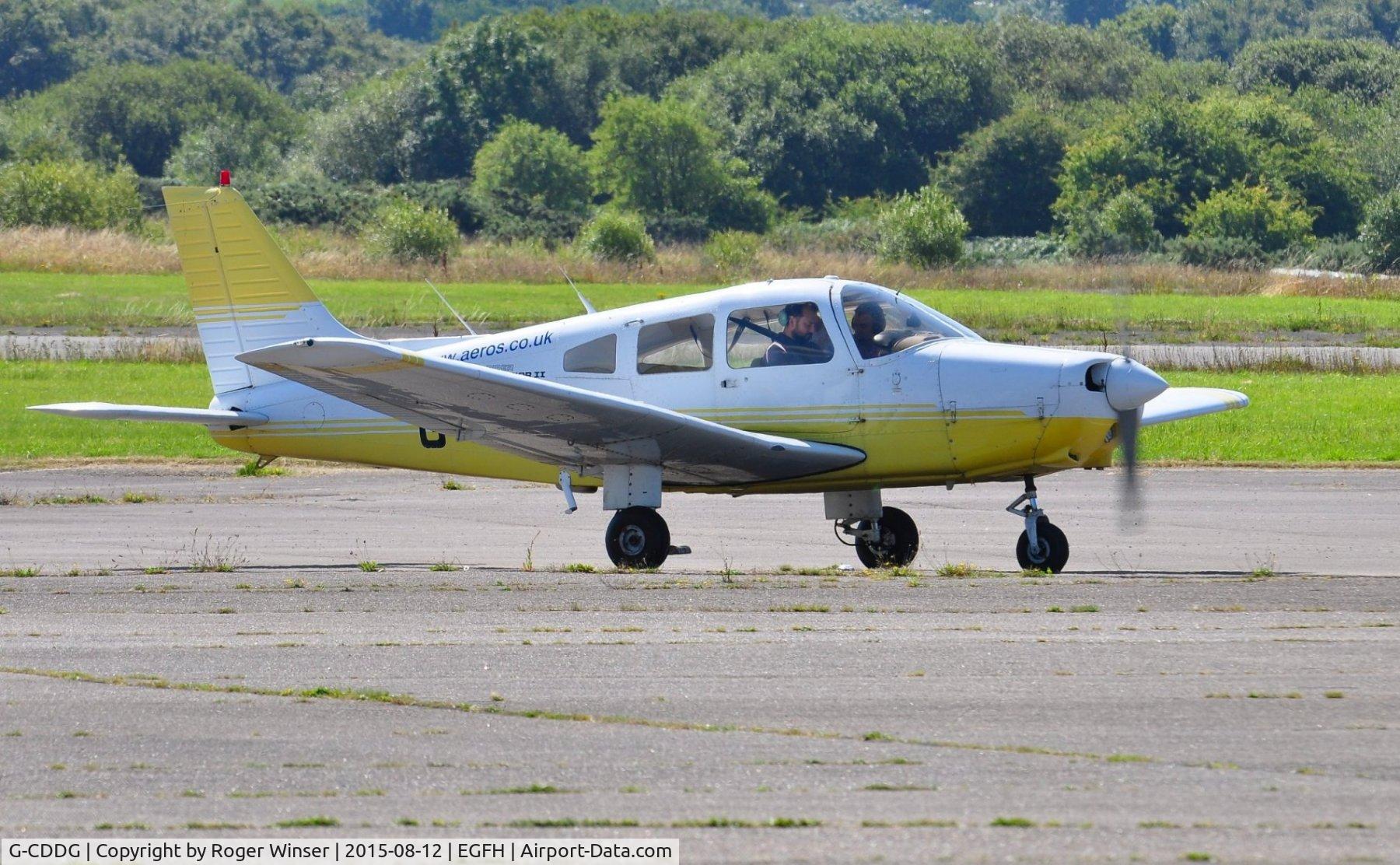 G-CDDG, 1988 Piper PA-28-161 Cherokee Warrior II C/N 2816065, Visiting Cherokee Warrior II. Previously registered HB-PLU.