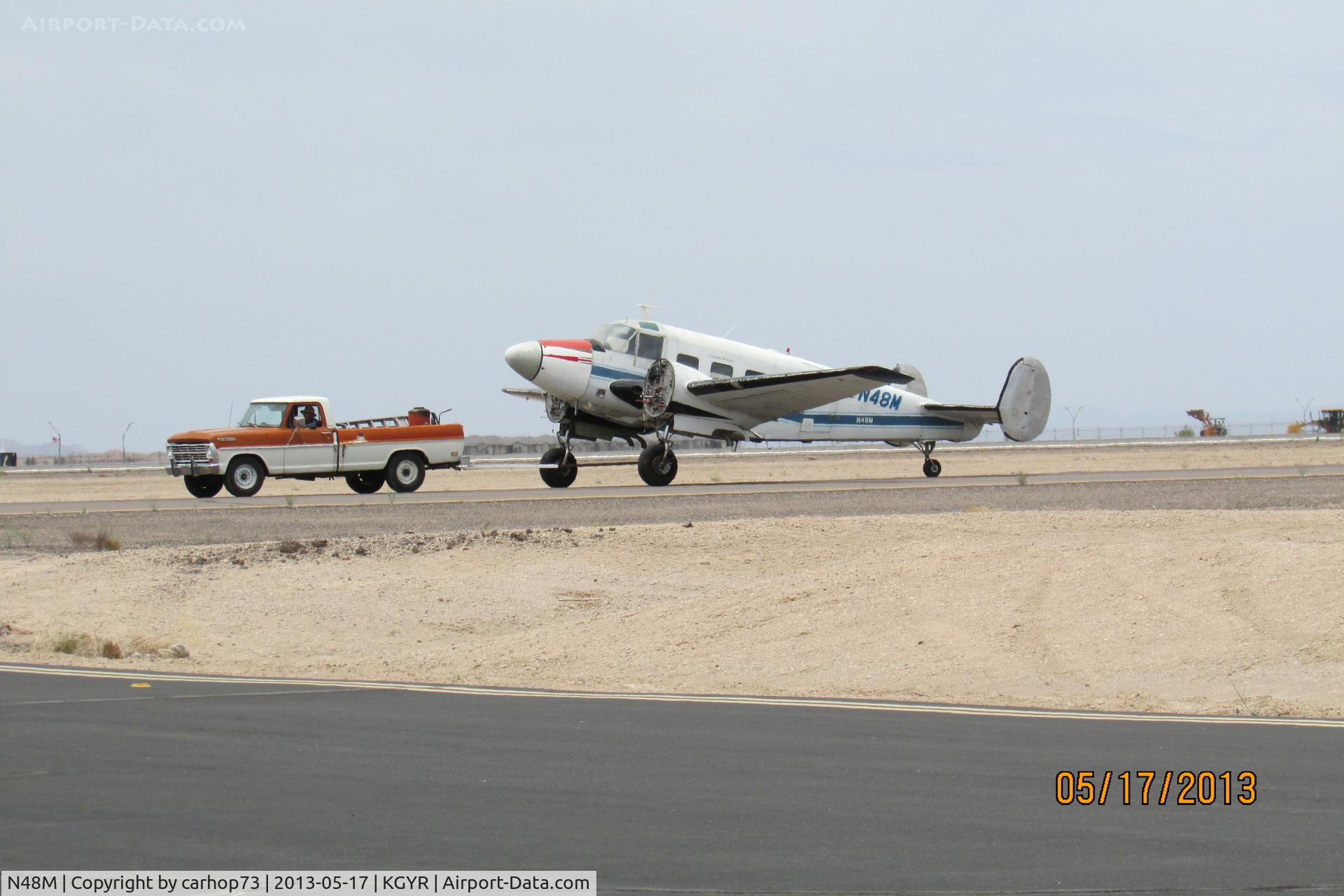 N48M, 1996 Beech E18S C/N BA-155, This airplane was operated by NASA for a short term