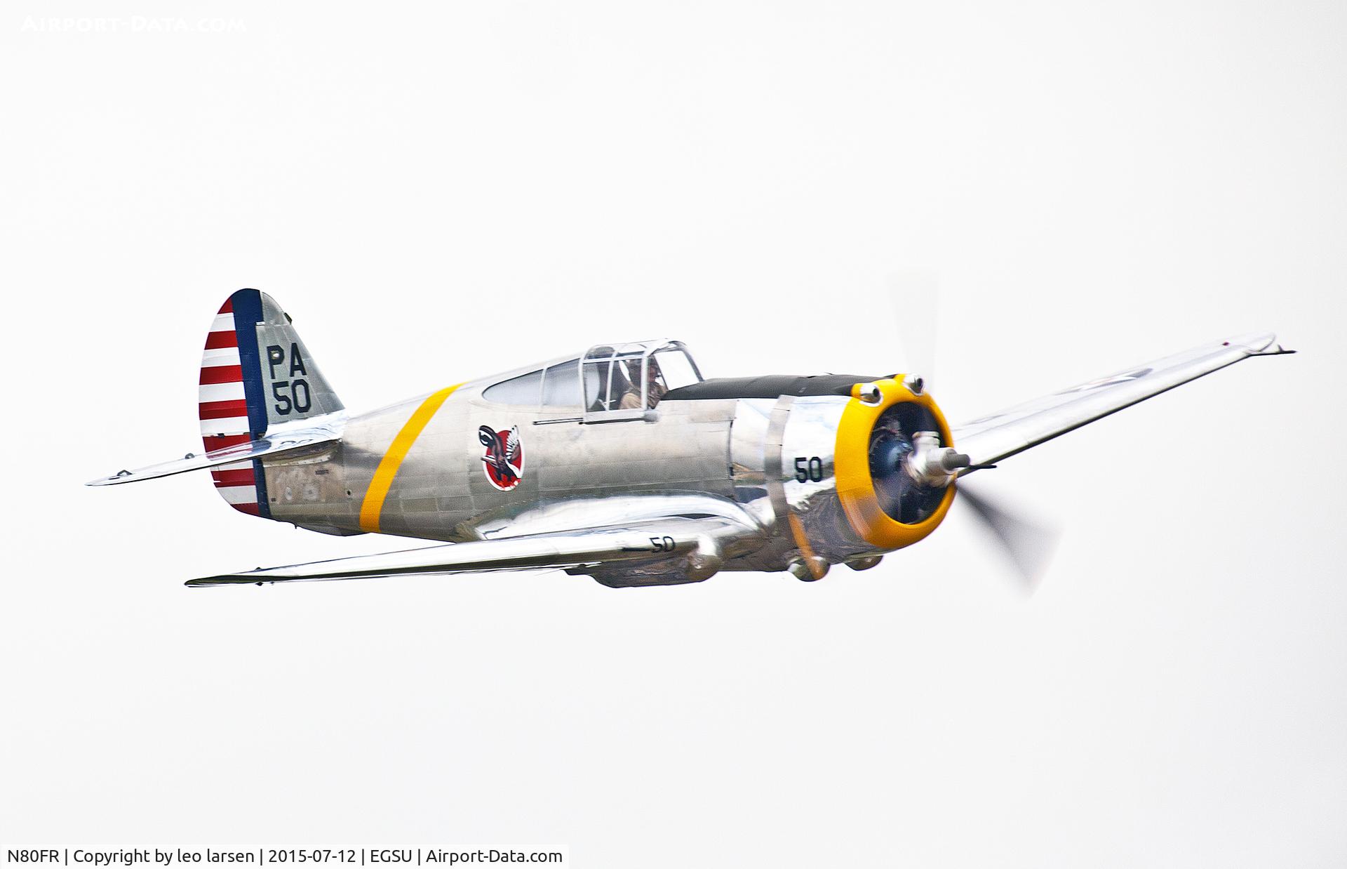 N80FR, 1939 Curtiss P-36C Hawk C/N 38-210, Duxford 12.7.15