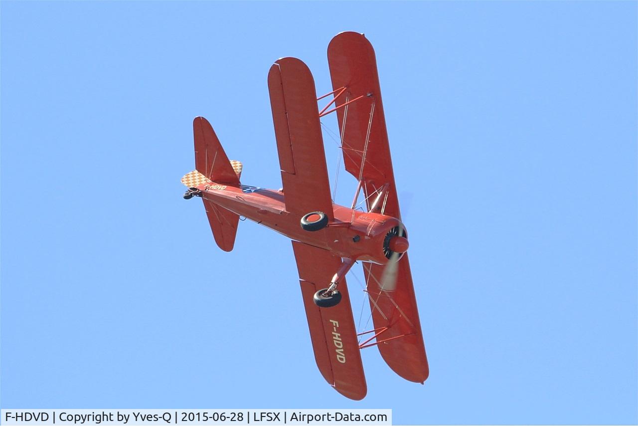 F-HDVD, 1940 Boeing A75N1 (PT-17) C/N 75-940, Boeing A75N1, On display, Luxeuil-St Sauveur  Air Base 116 (LFSX) Air show 2015