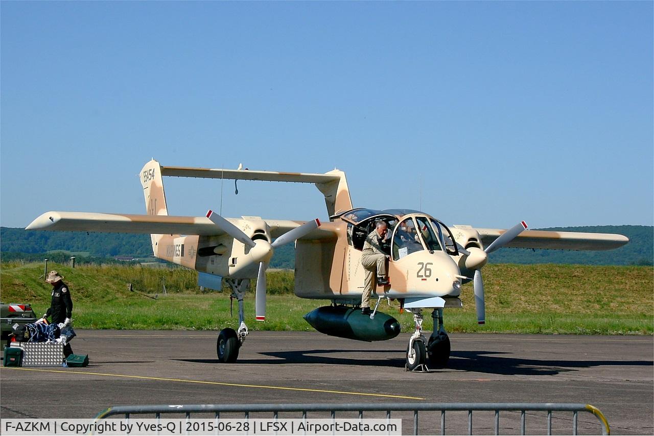 F-AZKM, 1971 North American OV-10B Bronco C/N 338-9 (305-65), North American OV-10B Bronco, Static display, Luxeuil-St Sauveur  Air Base 116 (LFSX) Air show 2015