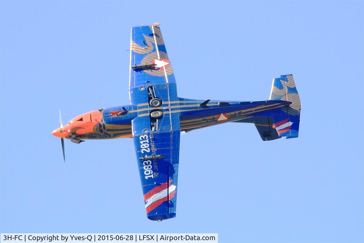 3H-FC, Pilatus PC-7 Turbo Trainer C/N 414, Pilatus PC-7 Turbo Trainer, On display, Luxeuil-St Sauveur  Air Base 116 (LFSX) Air show 2015