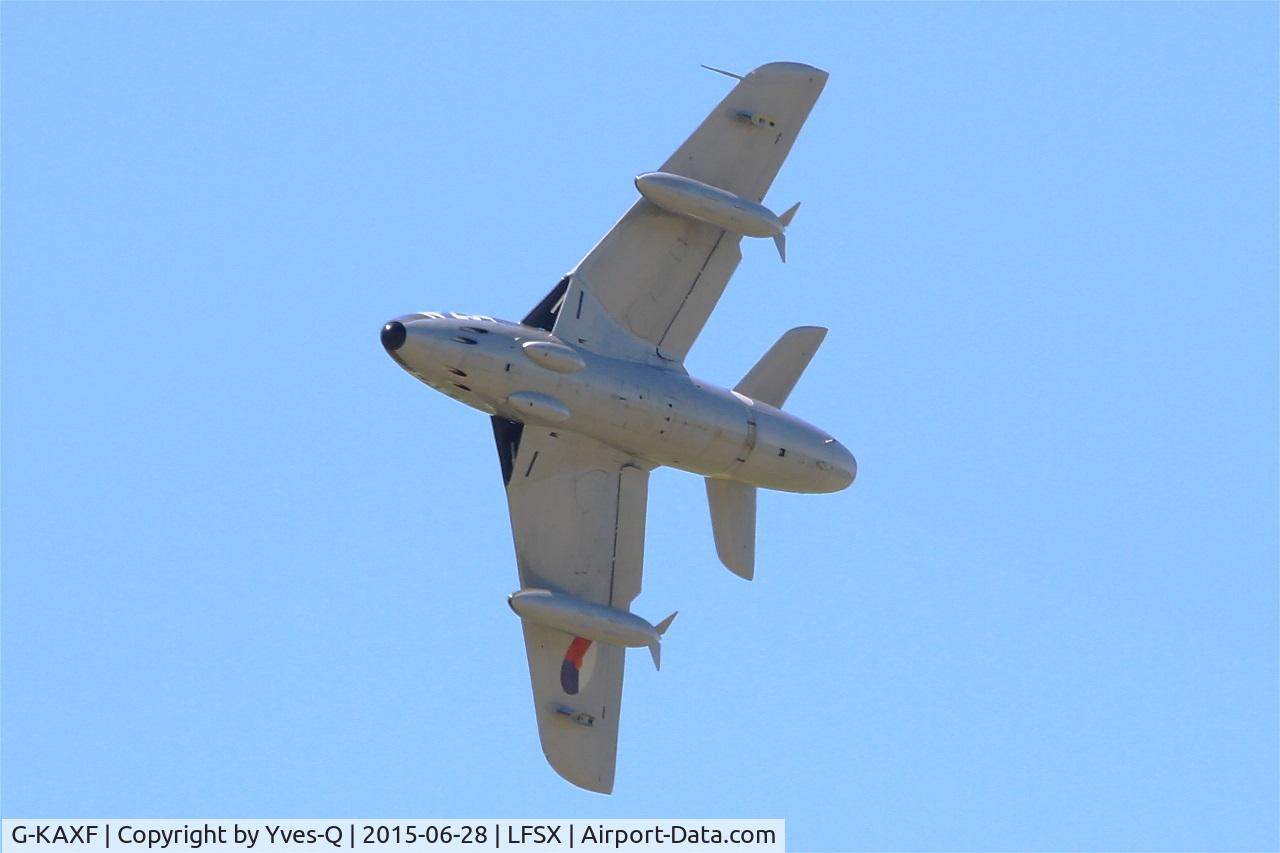 G-KAXF, 1956 Hawker Hunter F.6A C/N S4/U/3361, Hawker Hunter F.6A, On display, Luxeuil-St Sauveur  Air Base 116 (LFSX) Air show 2015