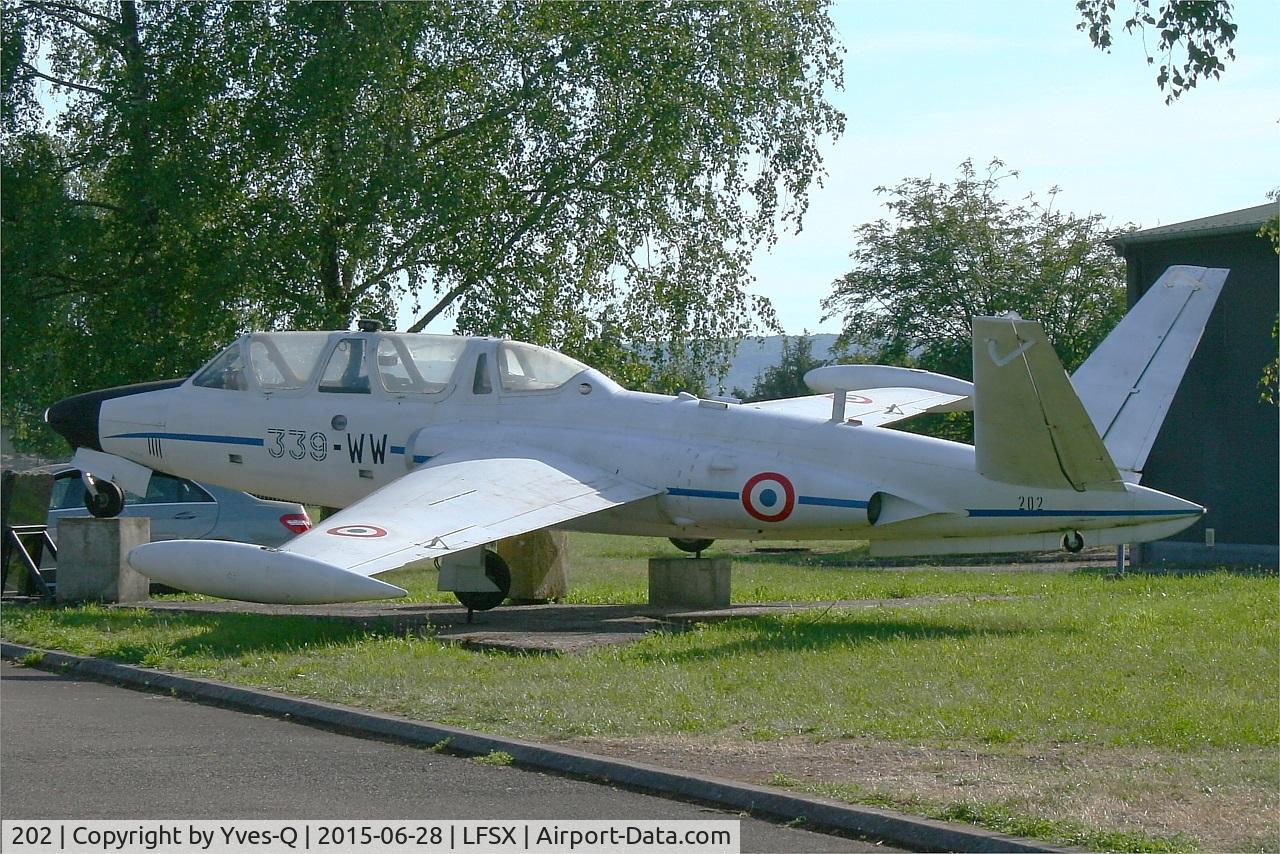 202, Fouga CM-170 Magister C/N 202, Fouga CM-170 Magister, Preserved at Luxeuil-St Sauveur  Air Base (LFSX)