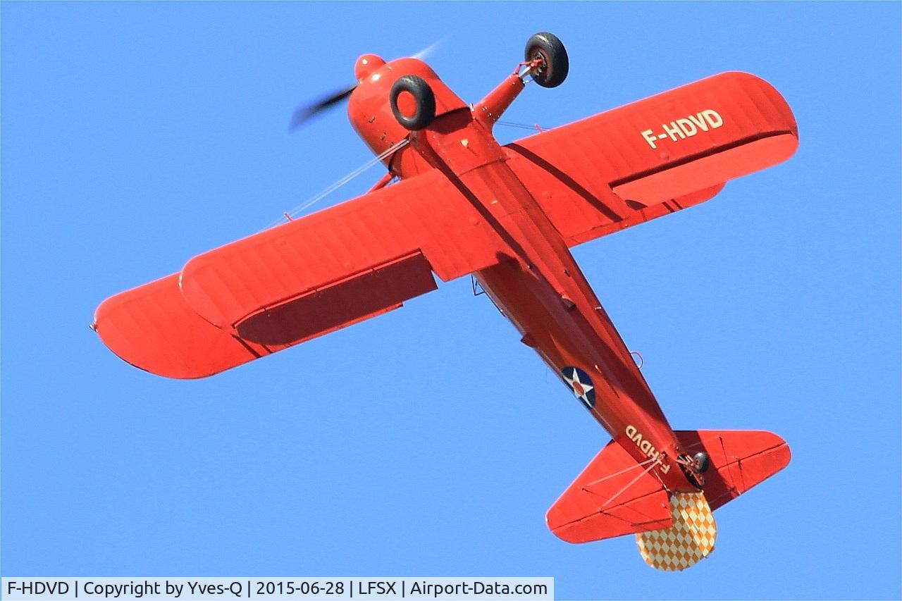 F-HDVD, 1940 Boeing A75N1 (PT-17) C/N 75-940, Boeing A75N1, On display, Luxeuil-St Sauveur  Air Base 116 (LFSX) Air show 2015