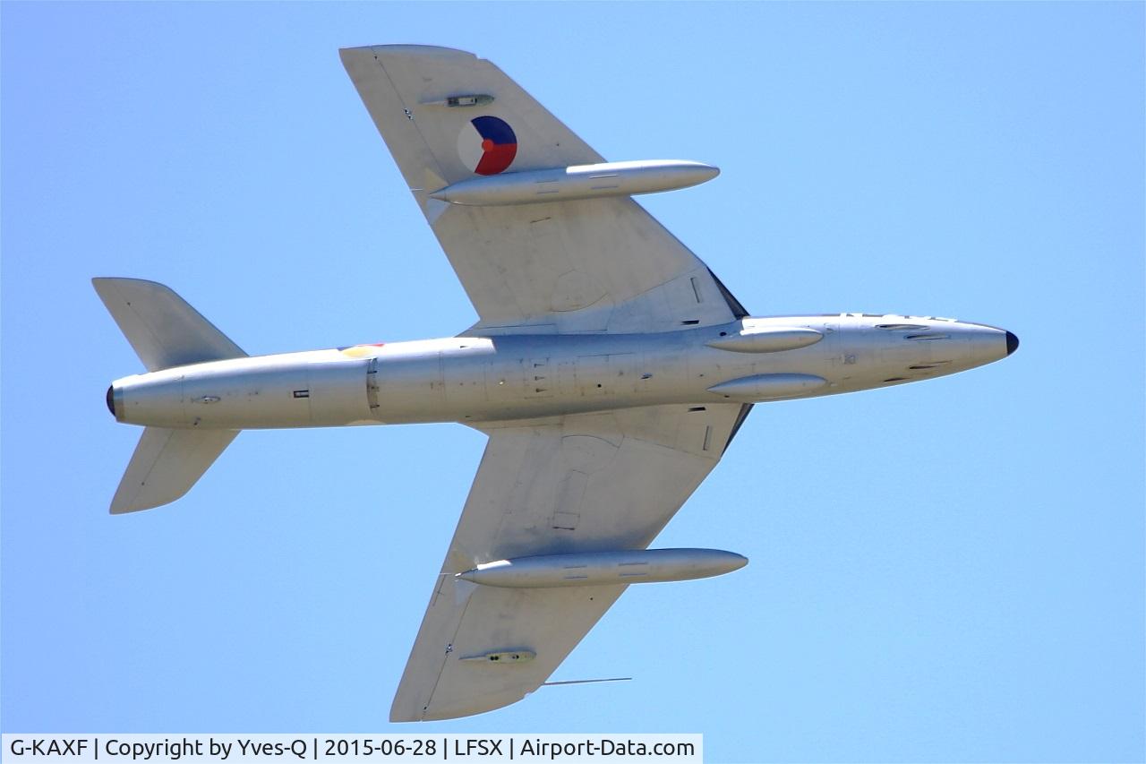 G-KAXF, 1956 Hawker Hunter F.6A C/N S4/U/3361, Hawker Hunter F.6A, On display, Luxeuil-St Sauveur  Air Base 116 (LFSX) Air show 2015