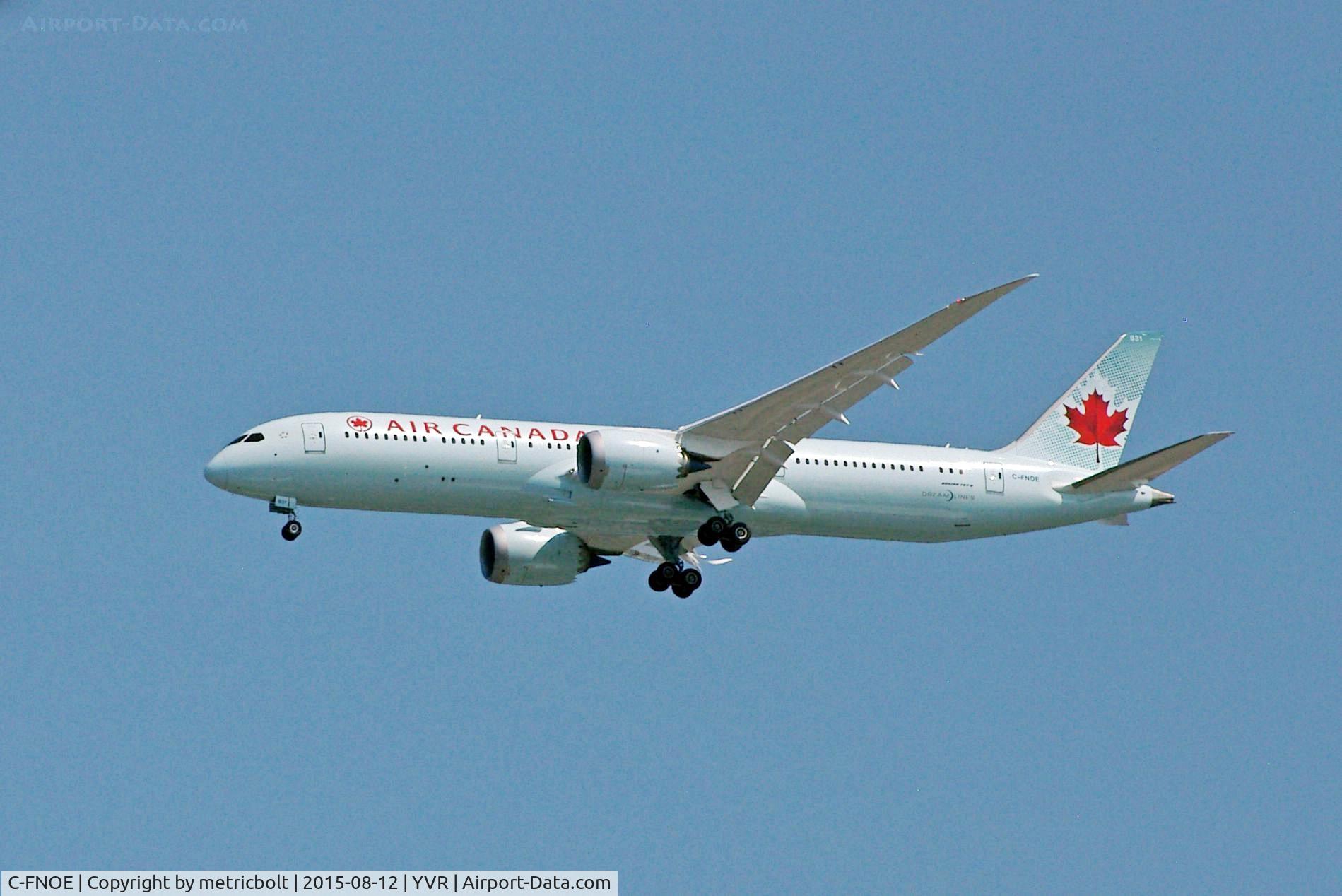 C-FNOE, 2015 Boeing 787-9 Dreamliner C/N 35265, Air Canada's first B787-9.