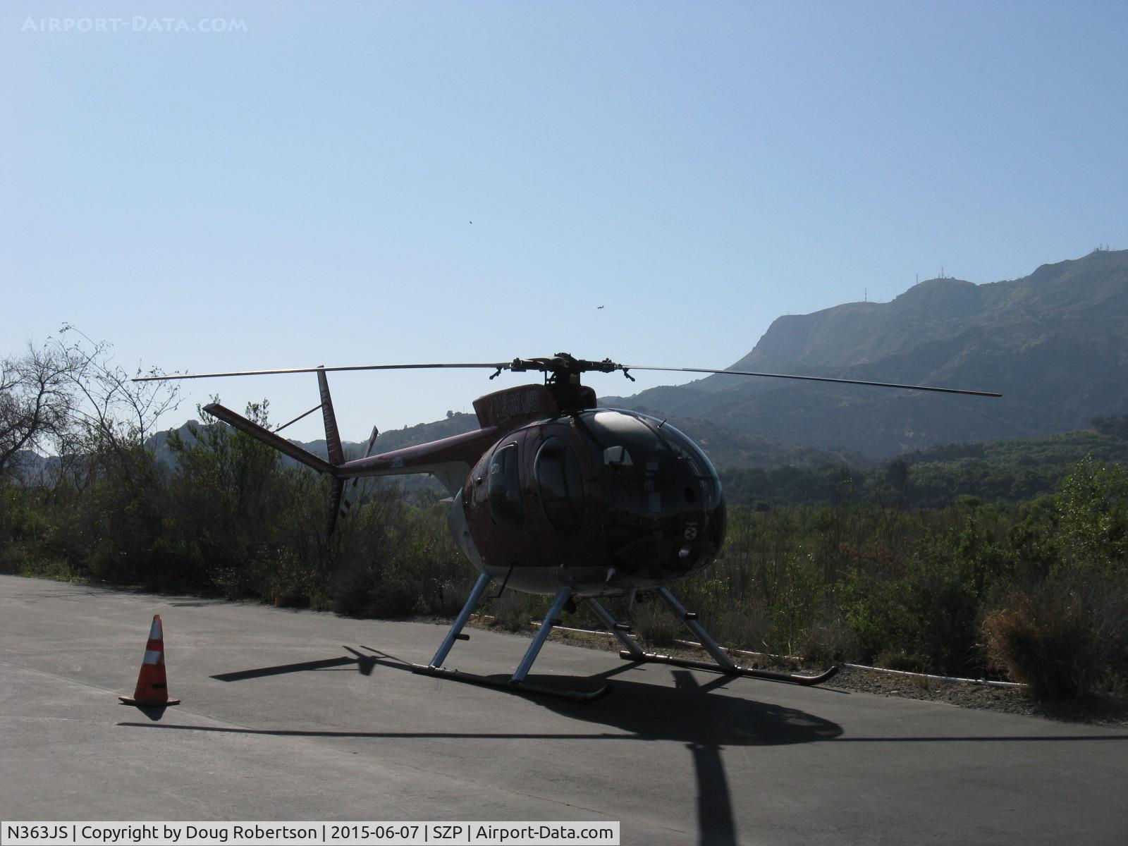 N363JS, 1973 Hughes 369HS C/N 930517S, 1973 Hughes 369HS, Allison 250-C18A Turboshaft 400/317 shp, adjacent SZP's Helipad
