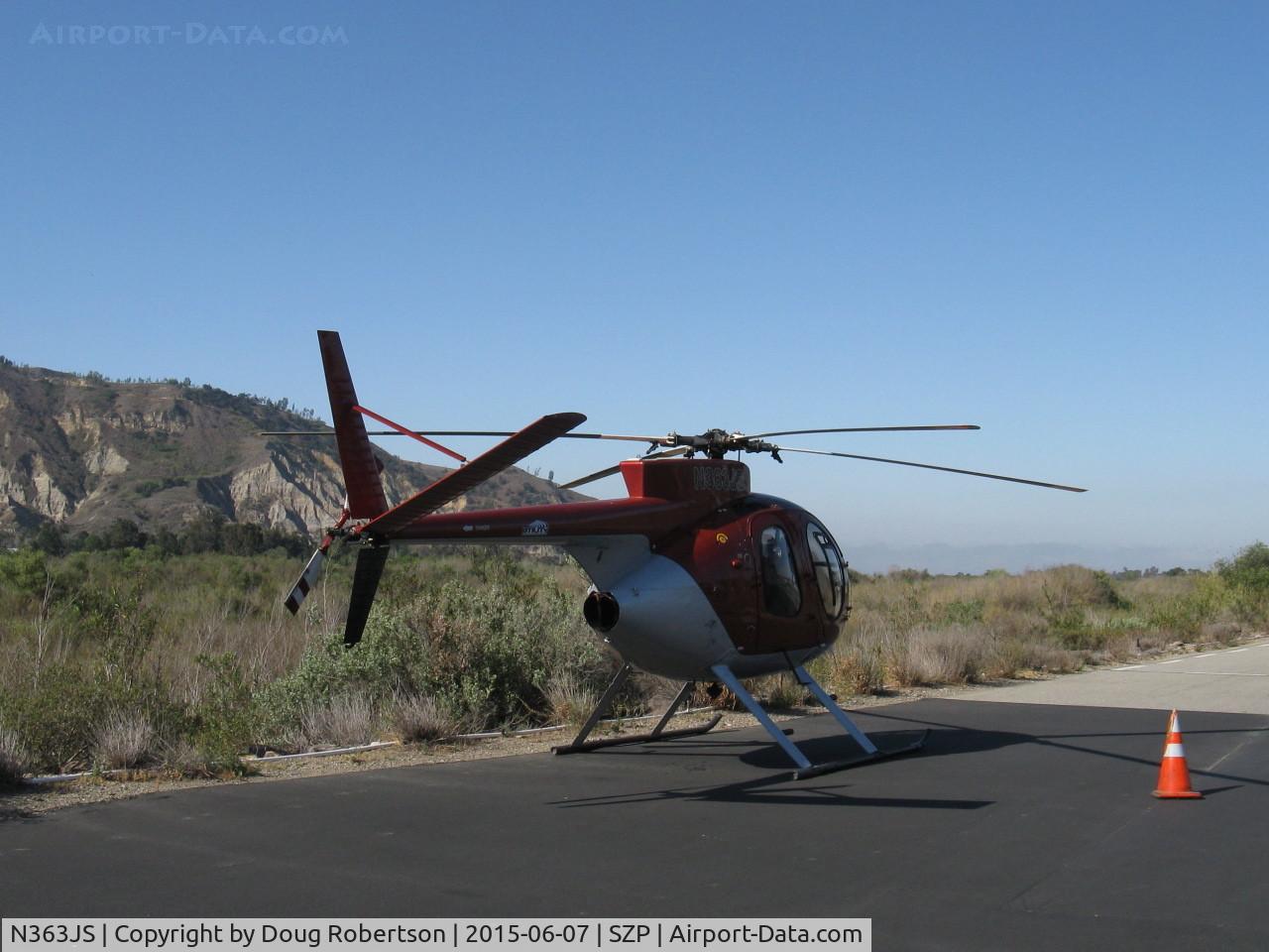 N363JS, 1973 Hughes 369HS C/N 930517S, 1973 Hughes 369HS, Allison 250-C18A Turboshaft 400/317 shp, adjacent SZP's Helipad