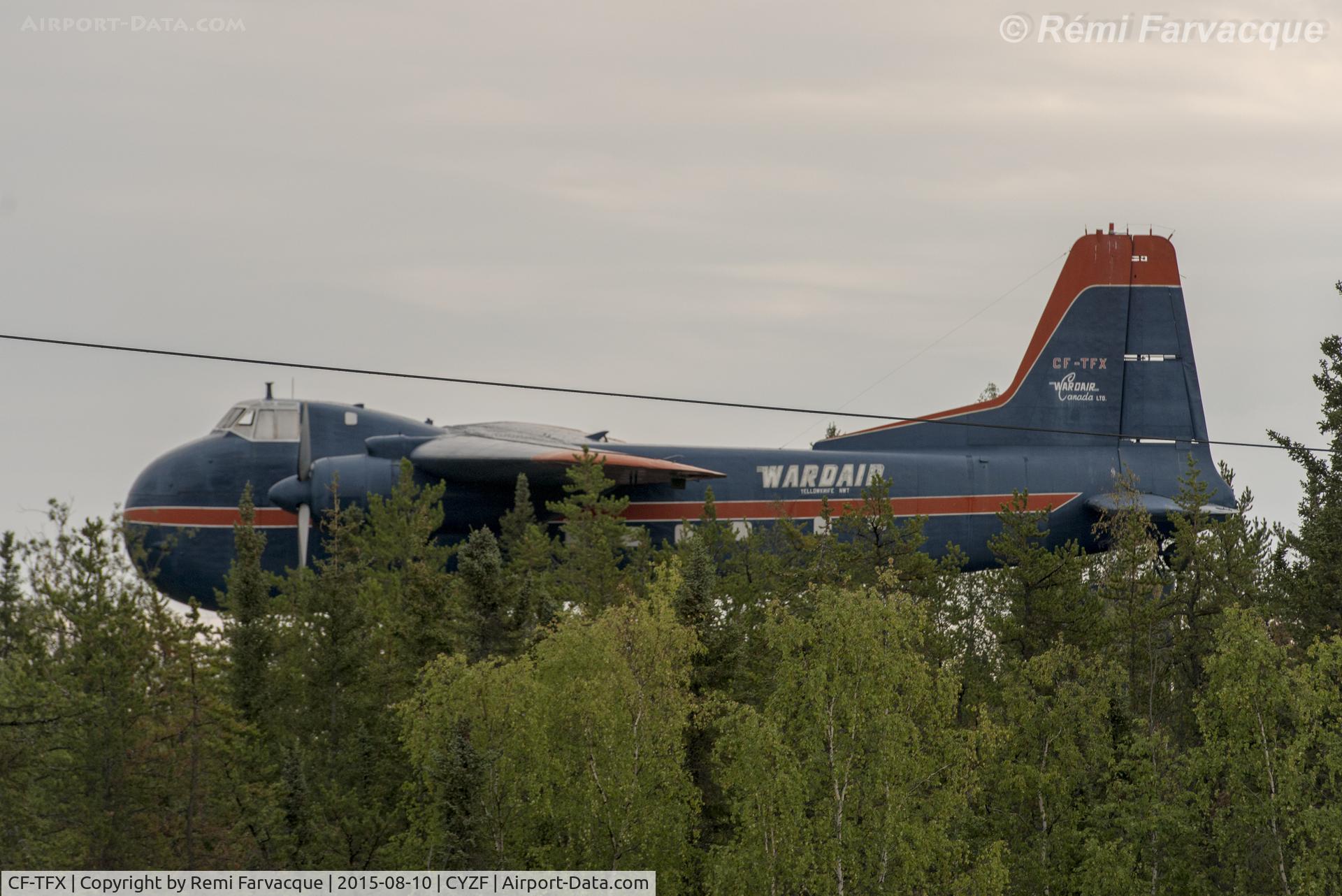 CF-TFX, 1952 Bristol 170 Freighter Mk.31 C/N 13137, Still there ! Trees a little taller.