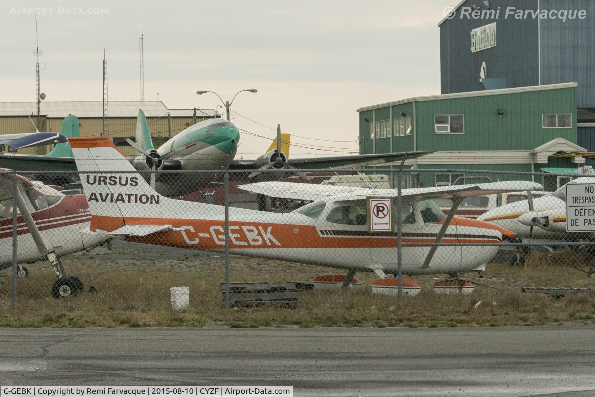 C-GEBK, 1975 Cessna 172M C/N 17264345, Appears to be in scrap section of Ursus Aviation yard.