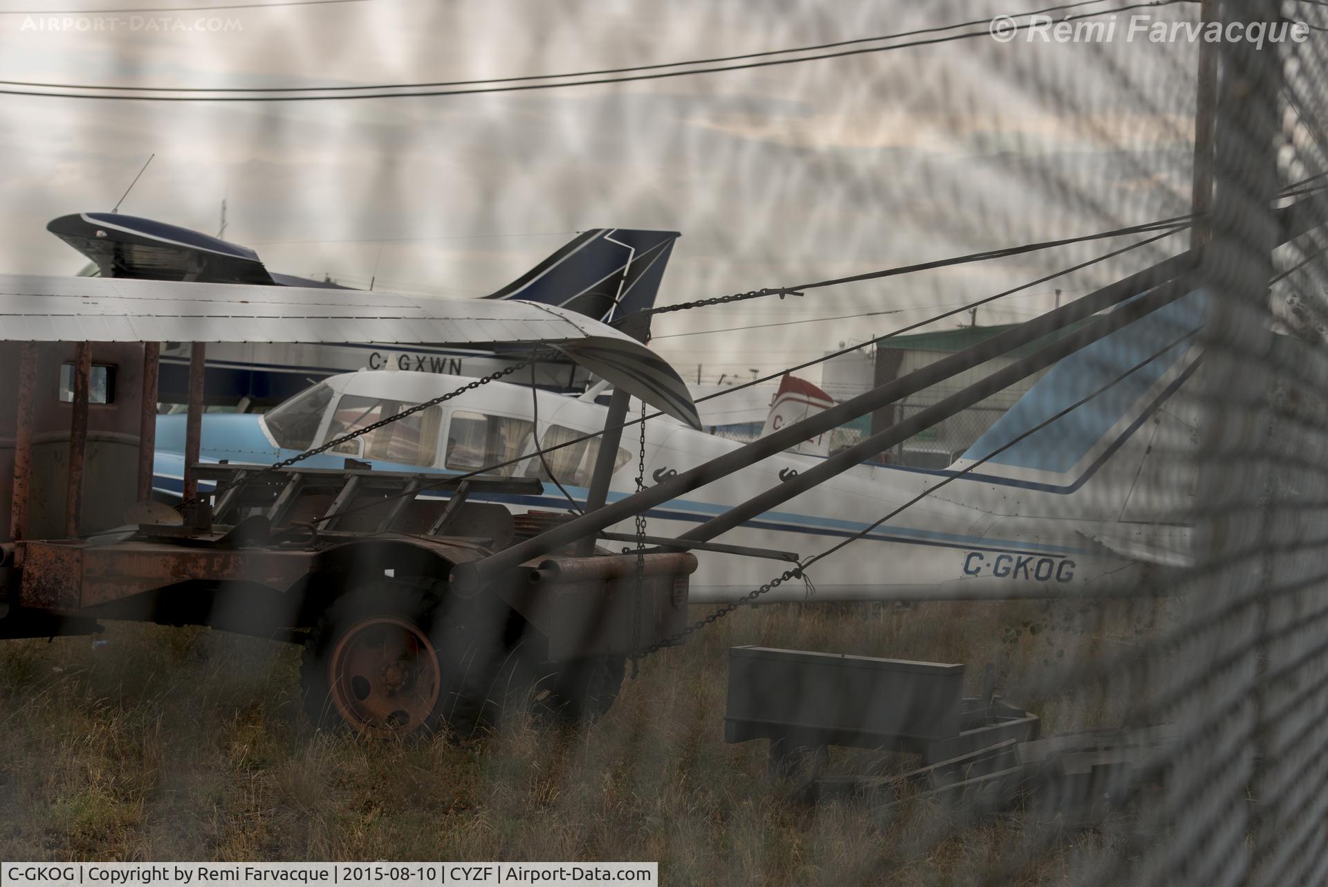 C-GKOG, 1966 Piper PA-23-250 C/N 27-3385, In Ursus Aviation yard, appears to be getting parted out.
