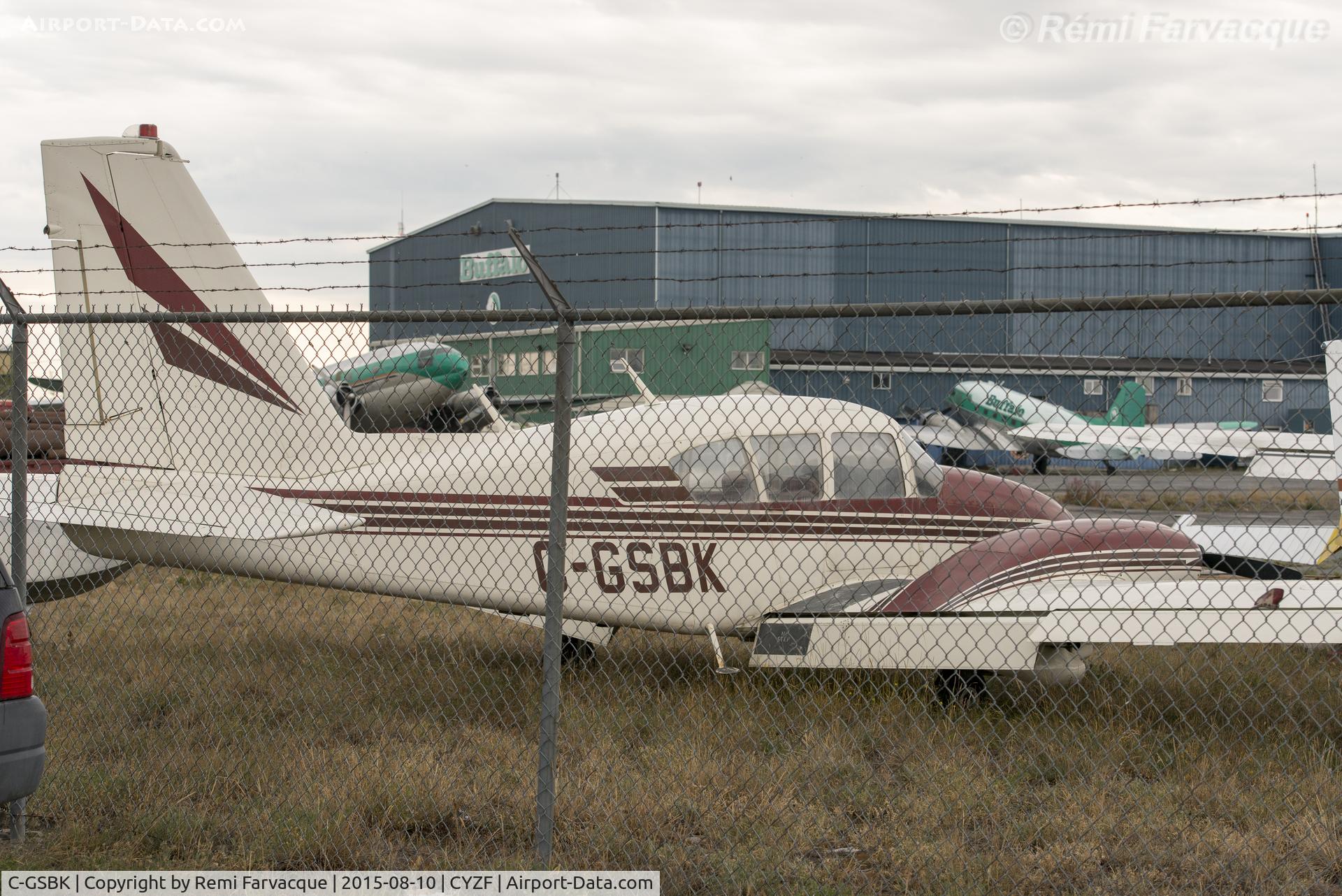 C-GSBK, 1965 Piper PA-23-250 C/N 27-2857, Appears to be getting parted out, at Ursus Aviation yard.