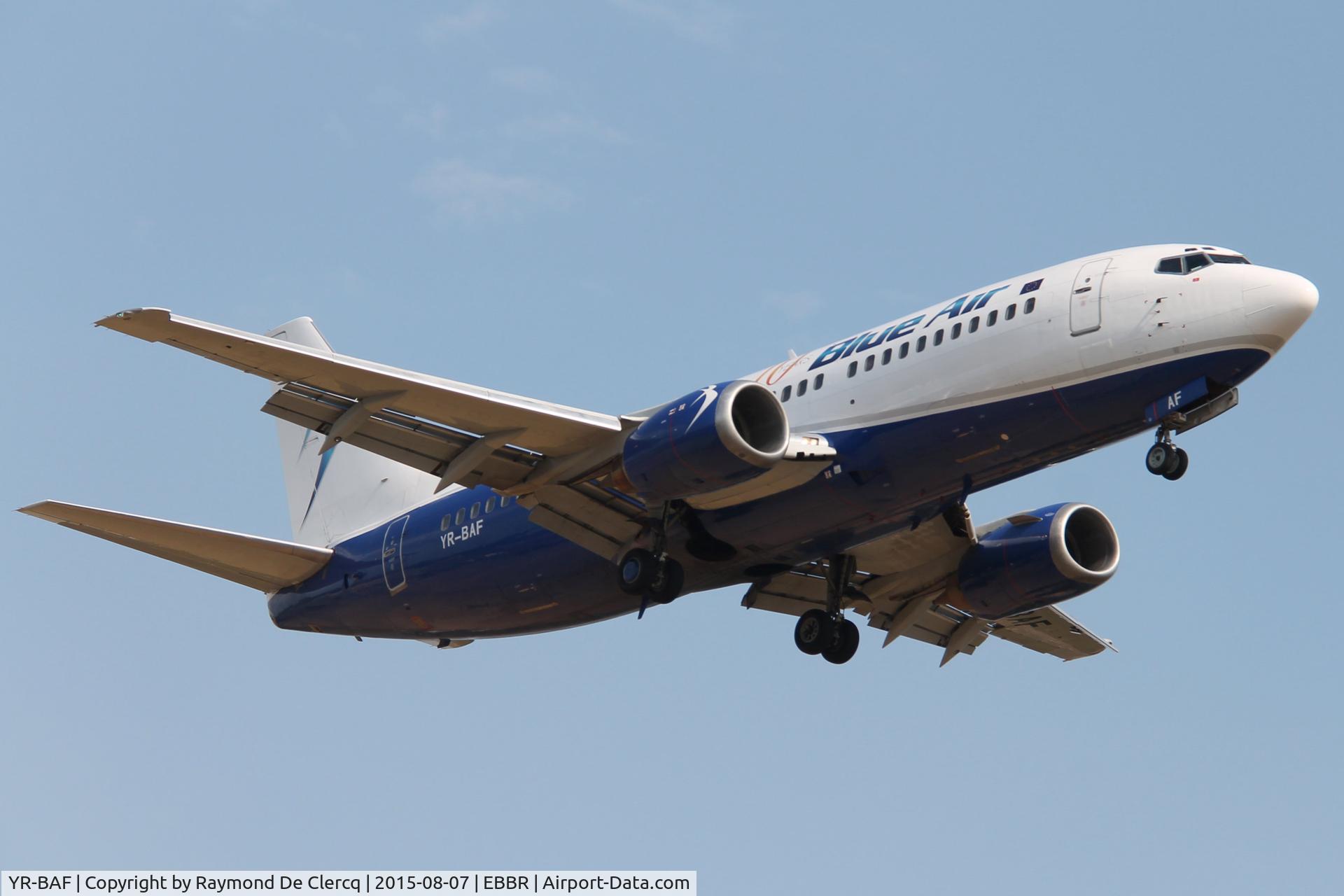 YR-BAF, 1989 Boeing 737-322 C/N 24453, 10 years Blue Air with new c/s.