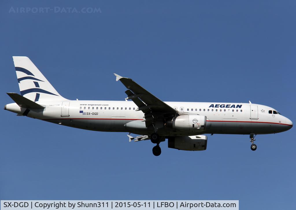 SX-DGD, 2009 Airbus A320-232 C/N 4065, Landing rwy 14R